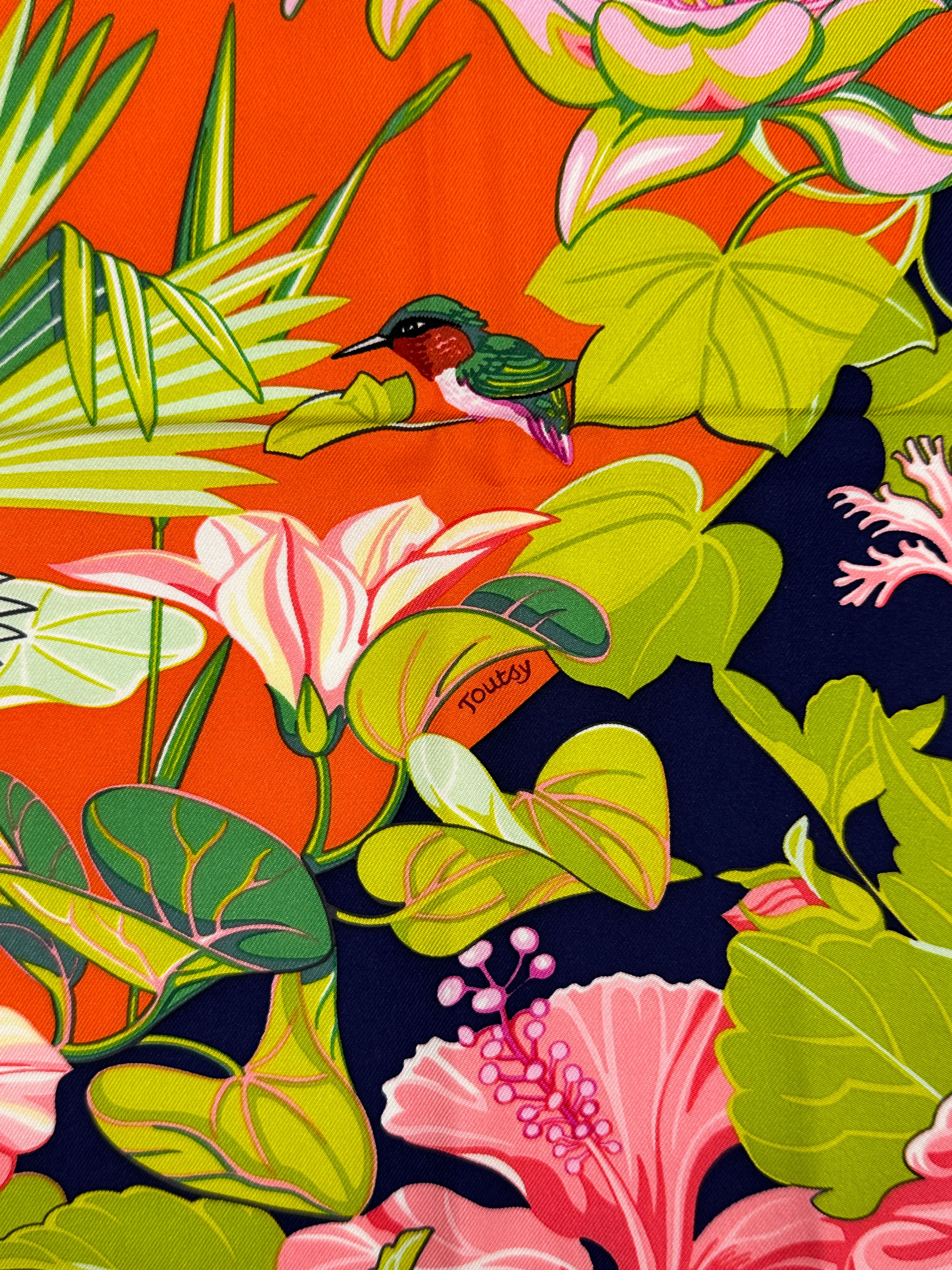 Hermès Limited Edition Miami Design District Flamingo Party 90