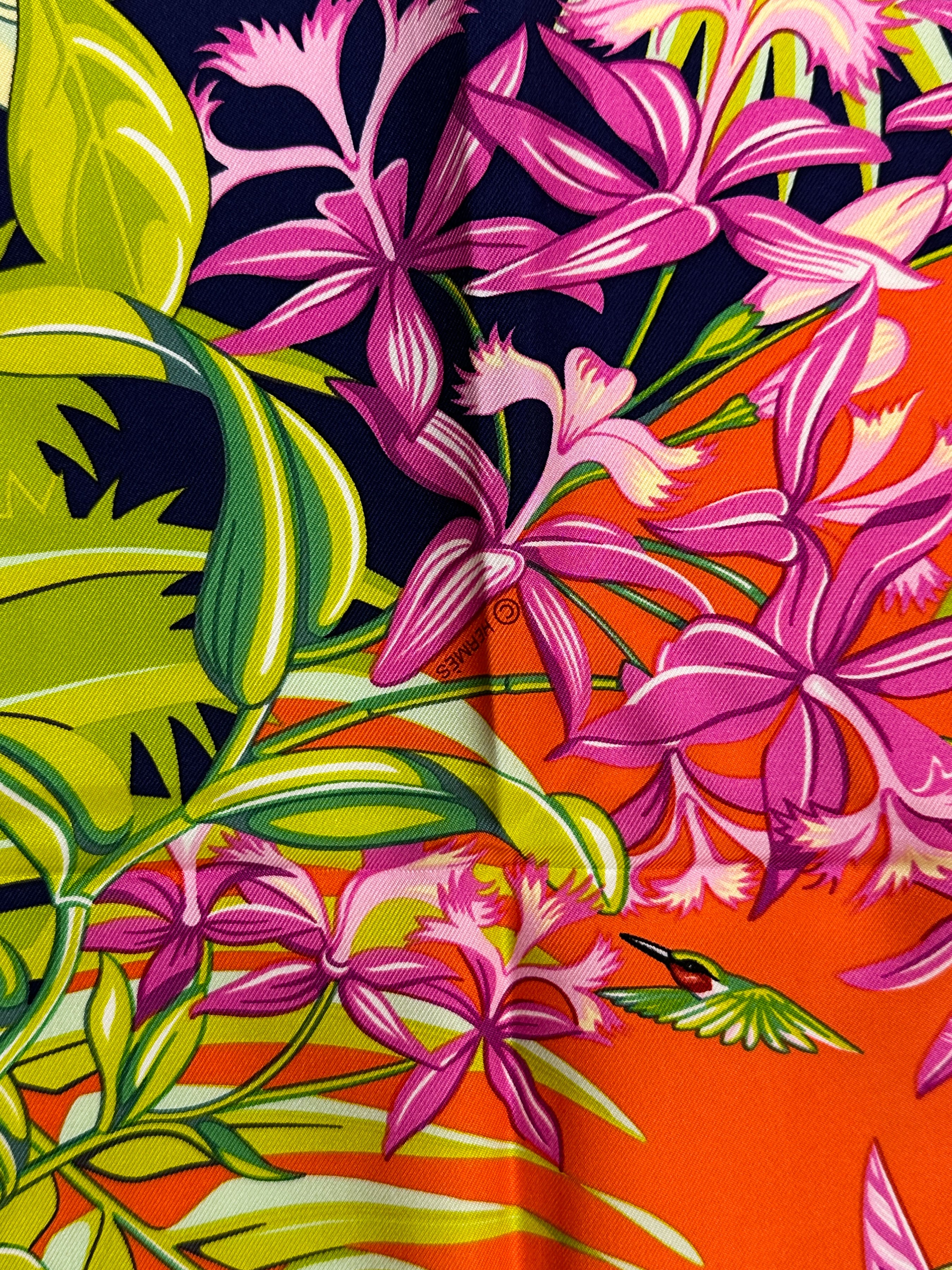 Hermès Limited Edition Miami Design District Flamingo Party 90