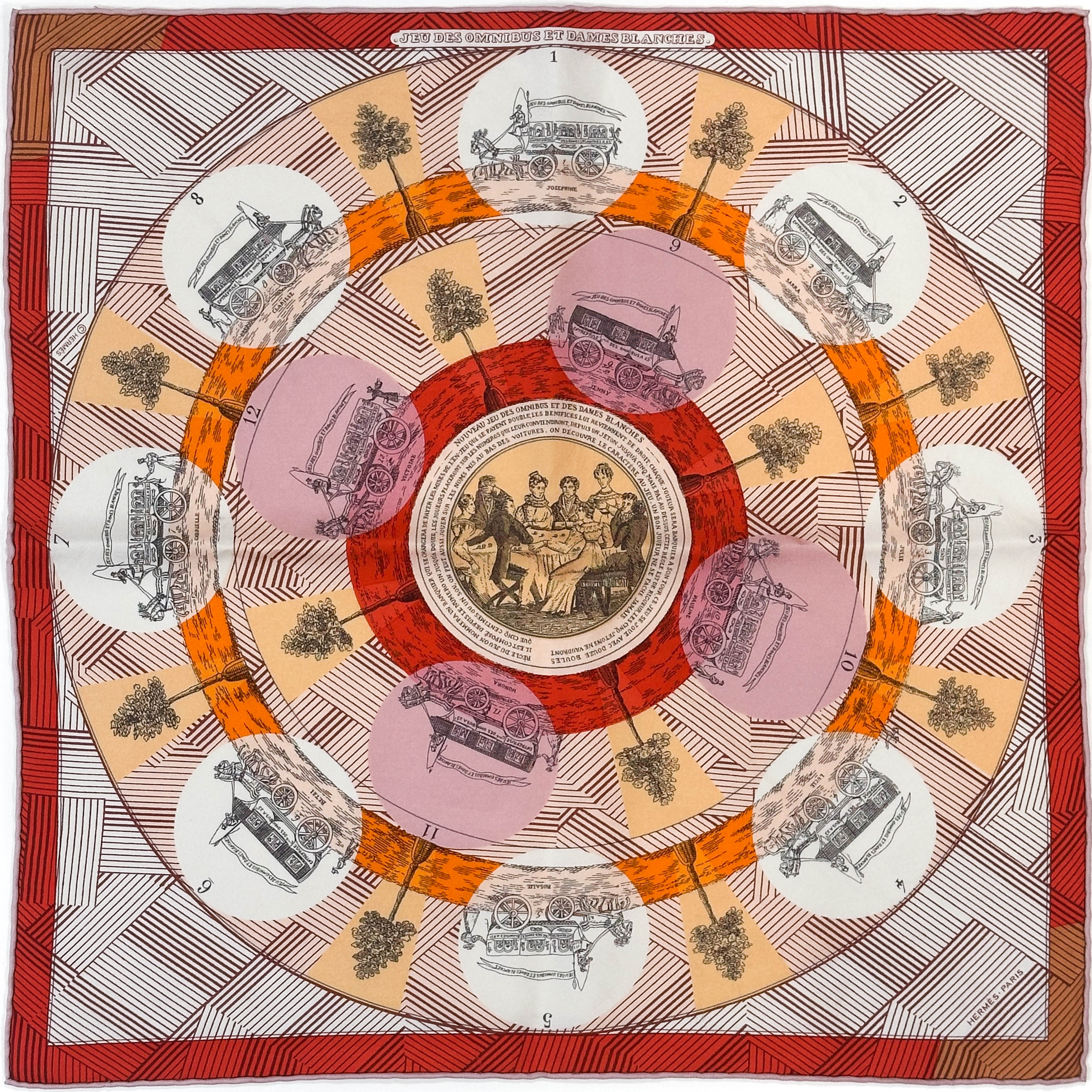 Hermès Jeu des Omnibus et Dames Blanches 45