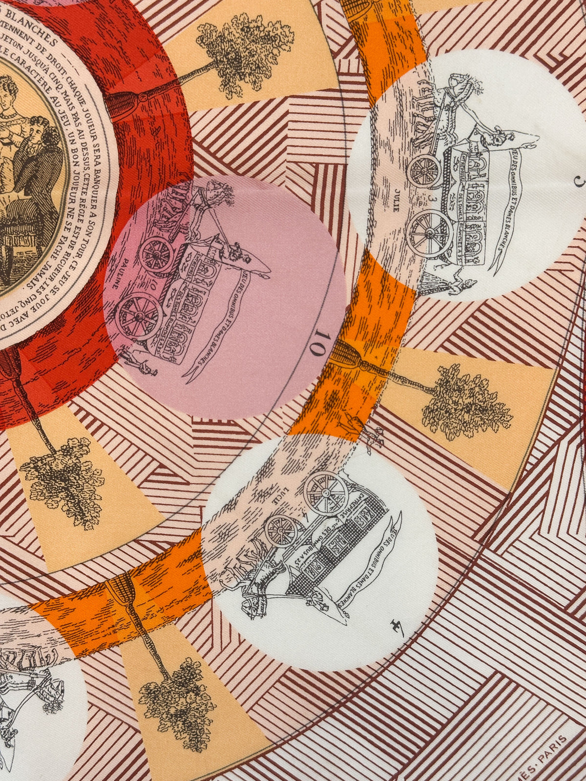 Hermès Jeu des Omnibus et Dames Blanches 45
