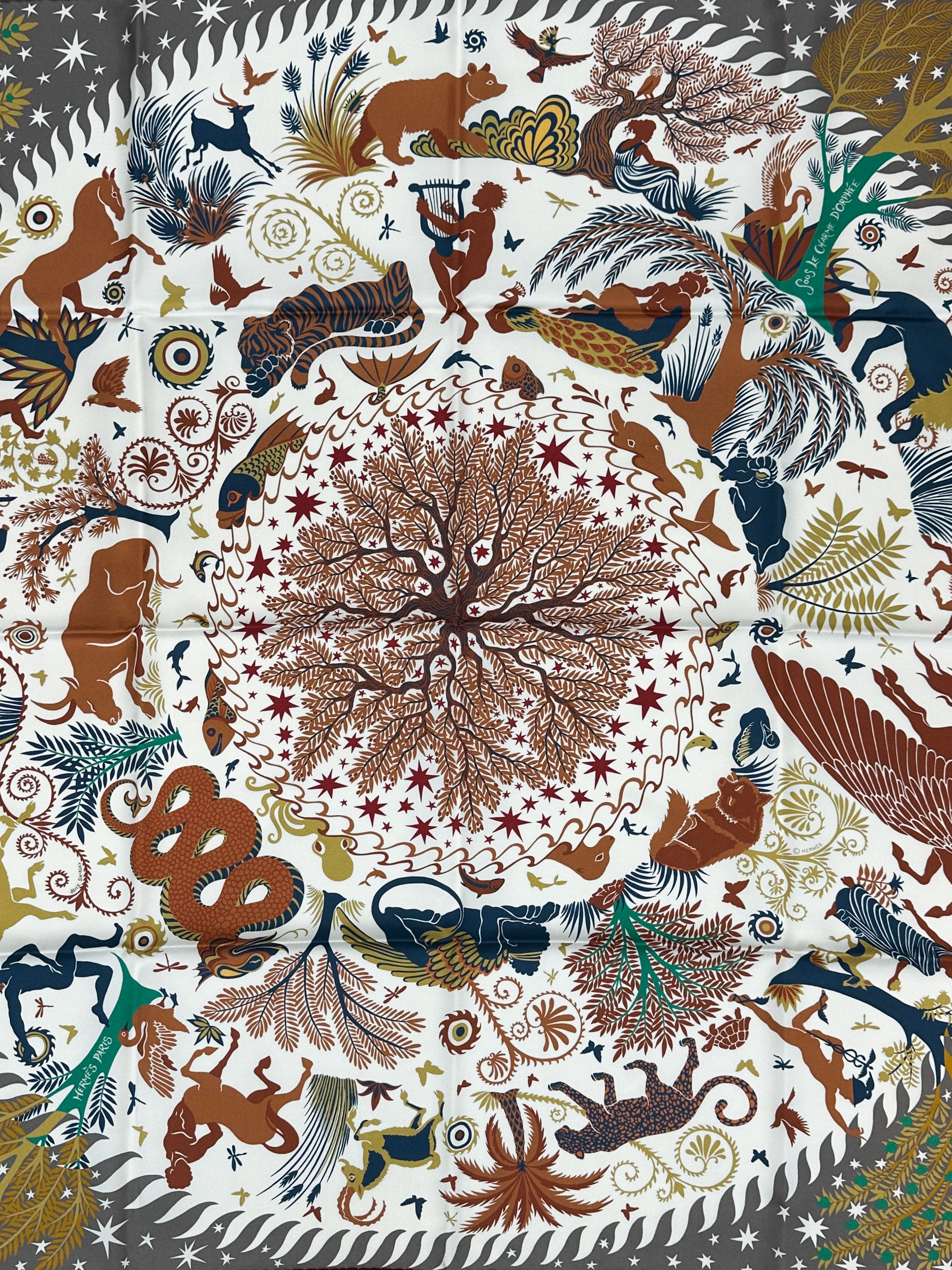 Hermès Sous le Charme d'Orphée Double Face 90
