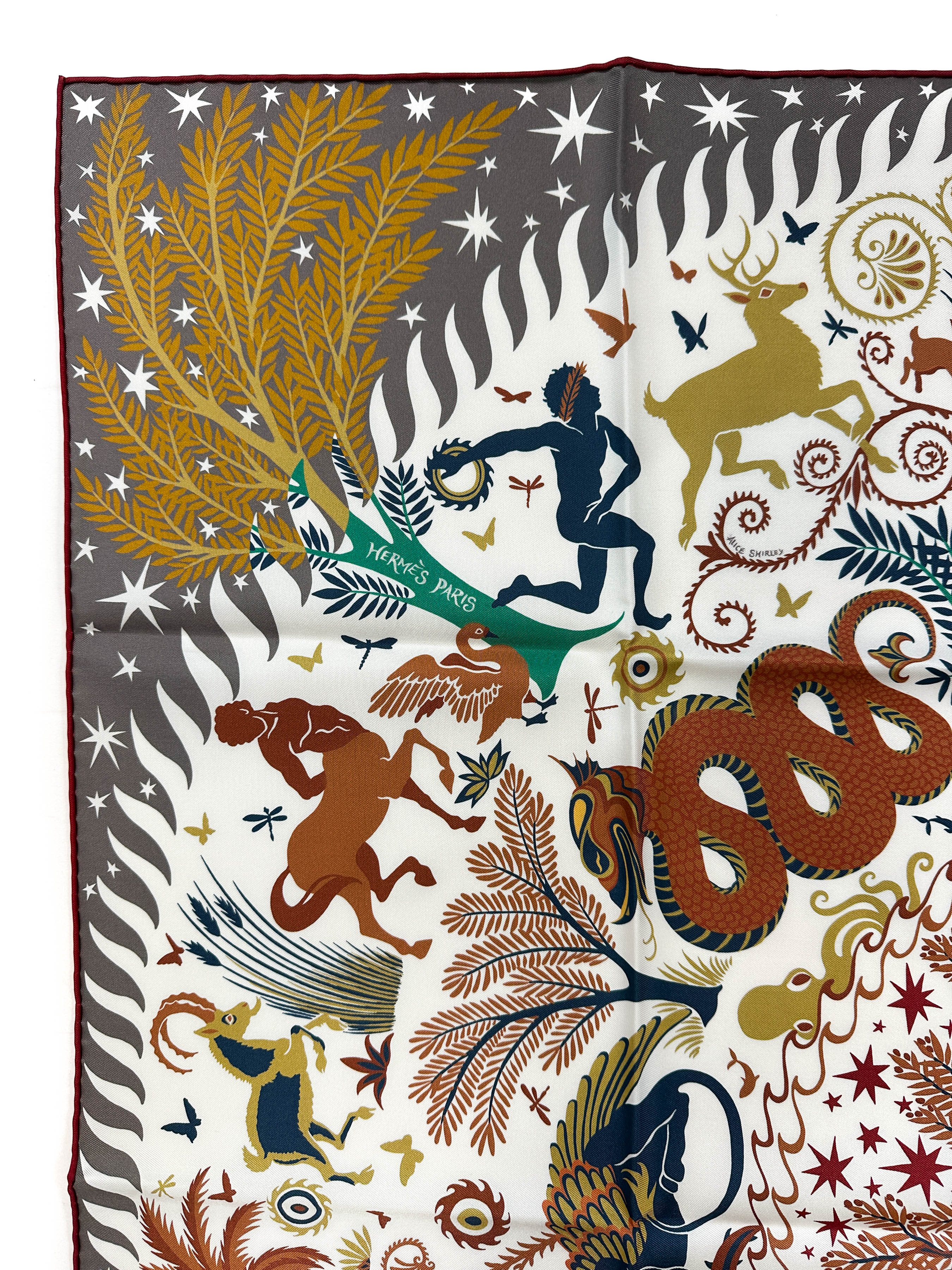 Hermès Sous le Charme d'Orphée Double Face 90