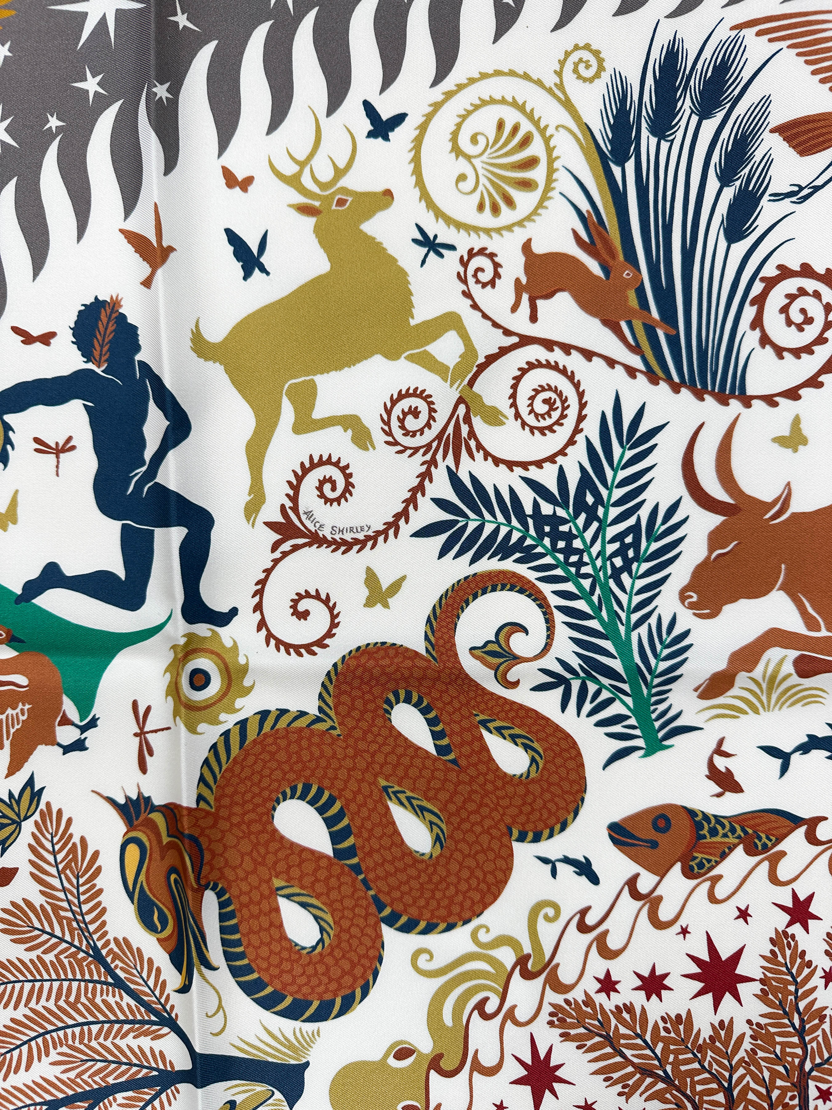 Hermès Sous le Charme d'Orphée Double Face 90