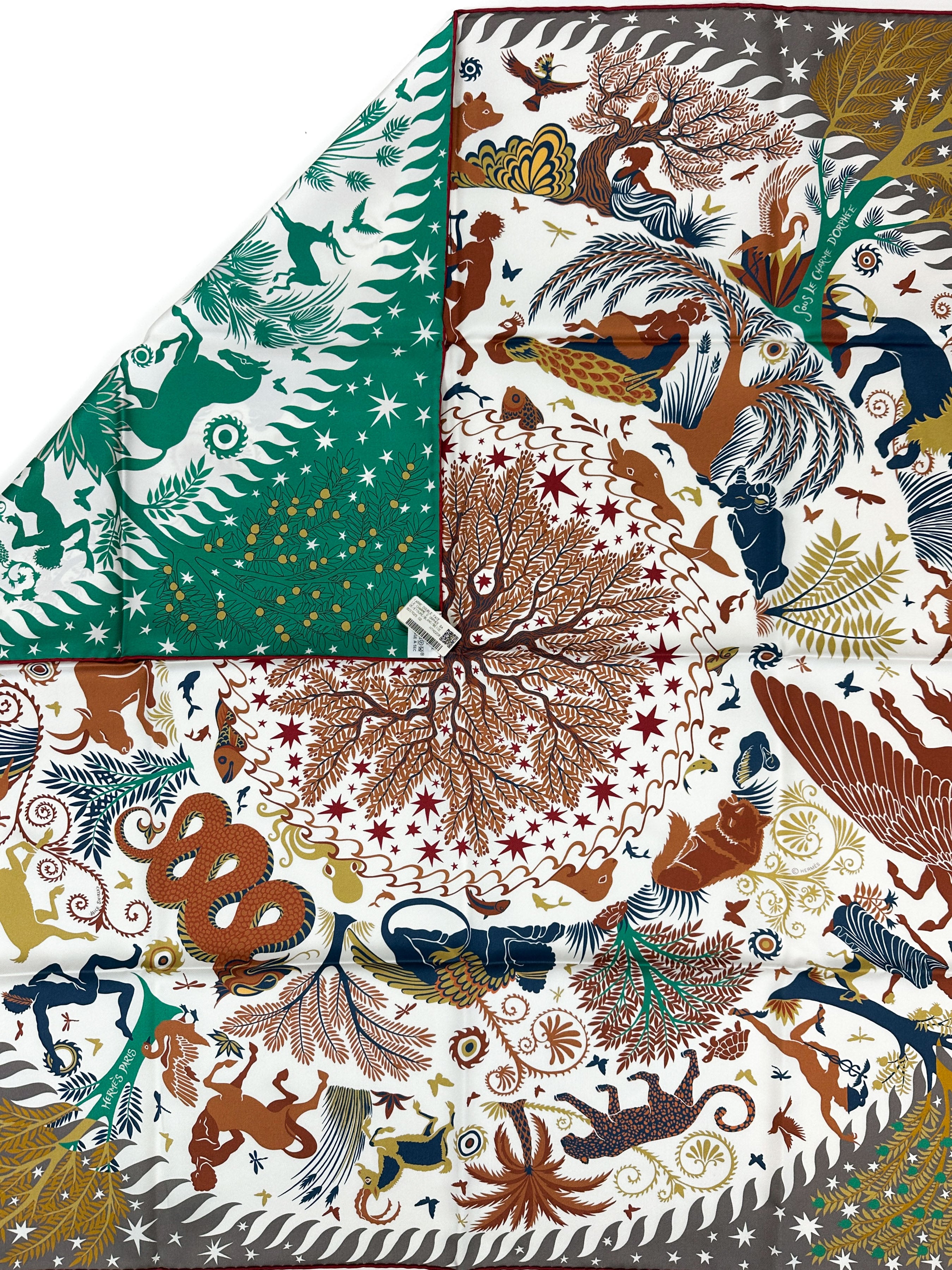 Hermès Sous le Charme d'Orphée Double Face 90