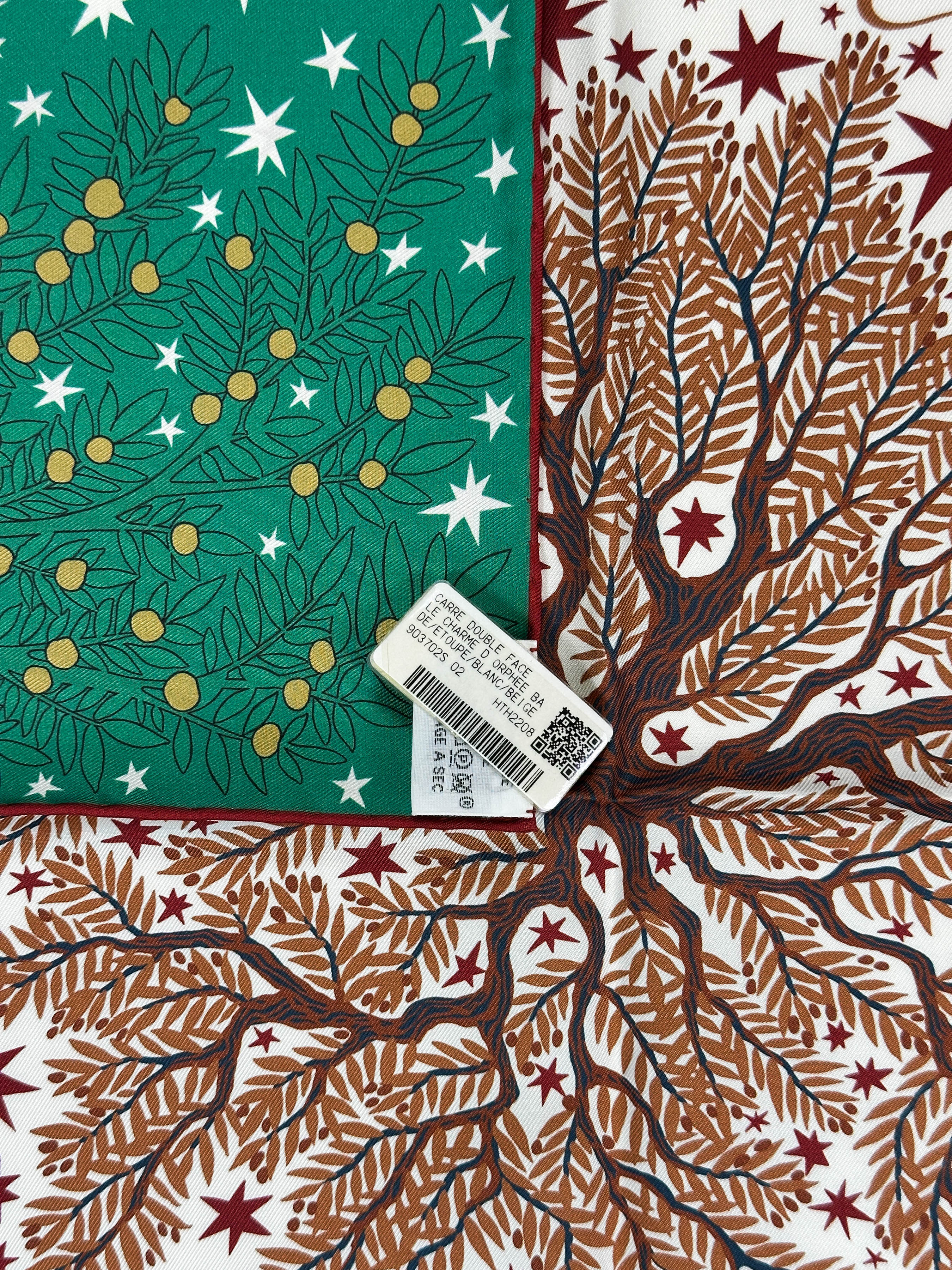 Hermès Sous le Charme d'Orphée Double Face 90