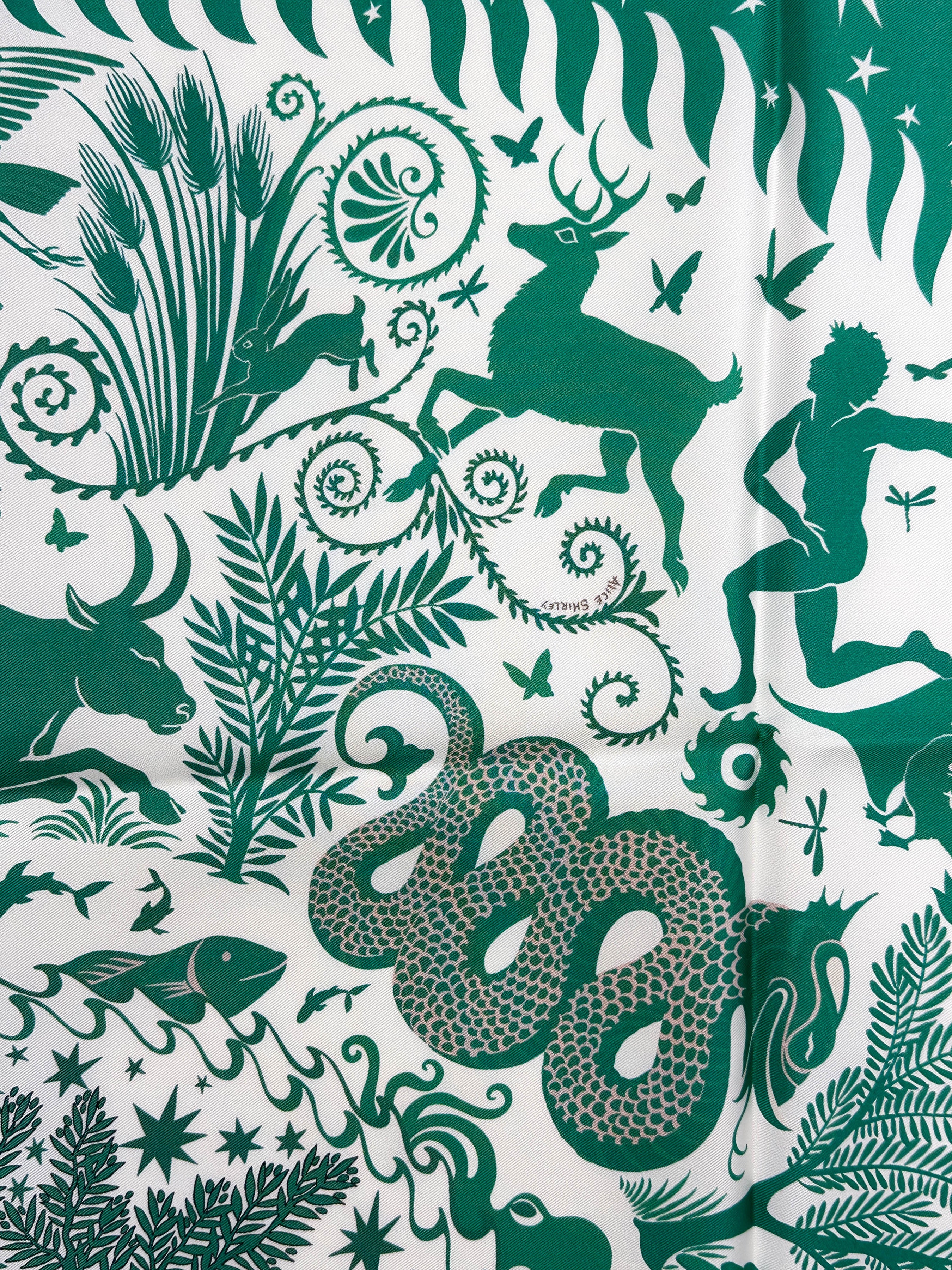 Hermès Sous le Charme d'Orphée Double Face 90