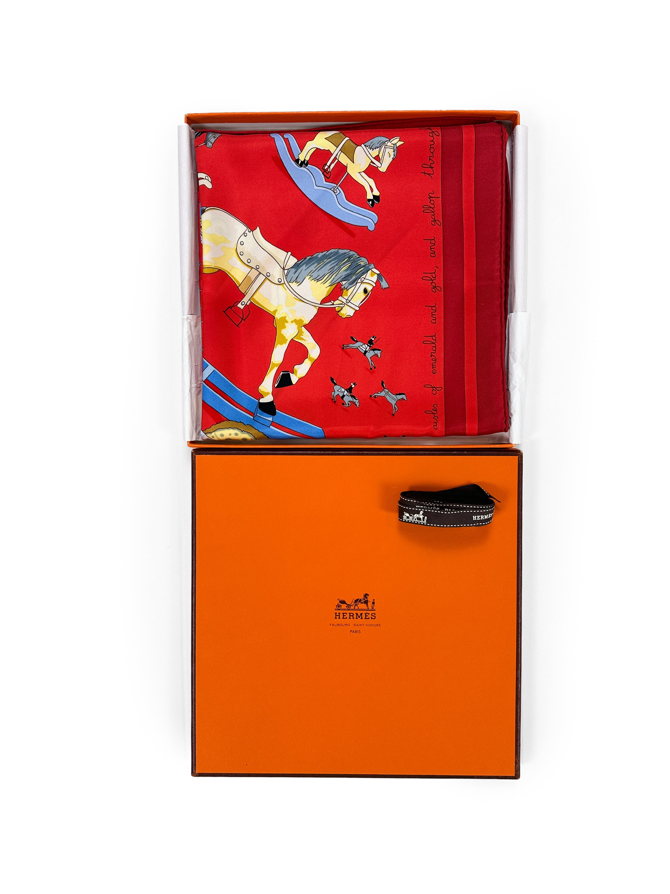 Hermès Special Edition Harrods Raconte-Moi le Cheval 90