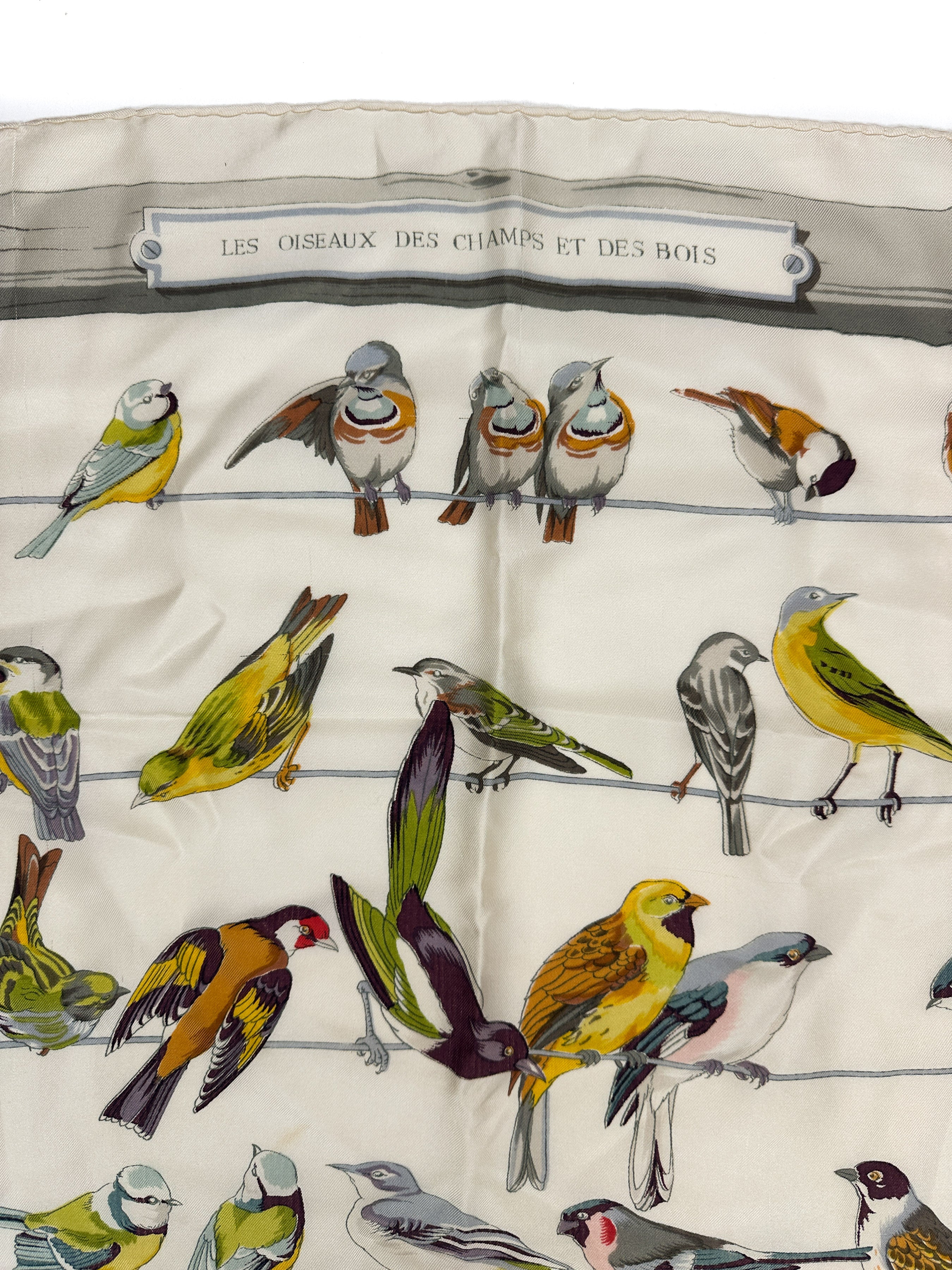 Hermès Les Oiseaux des Champs et des Bois 90