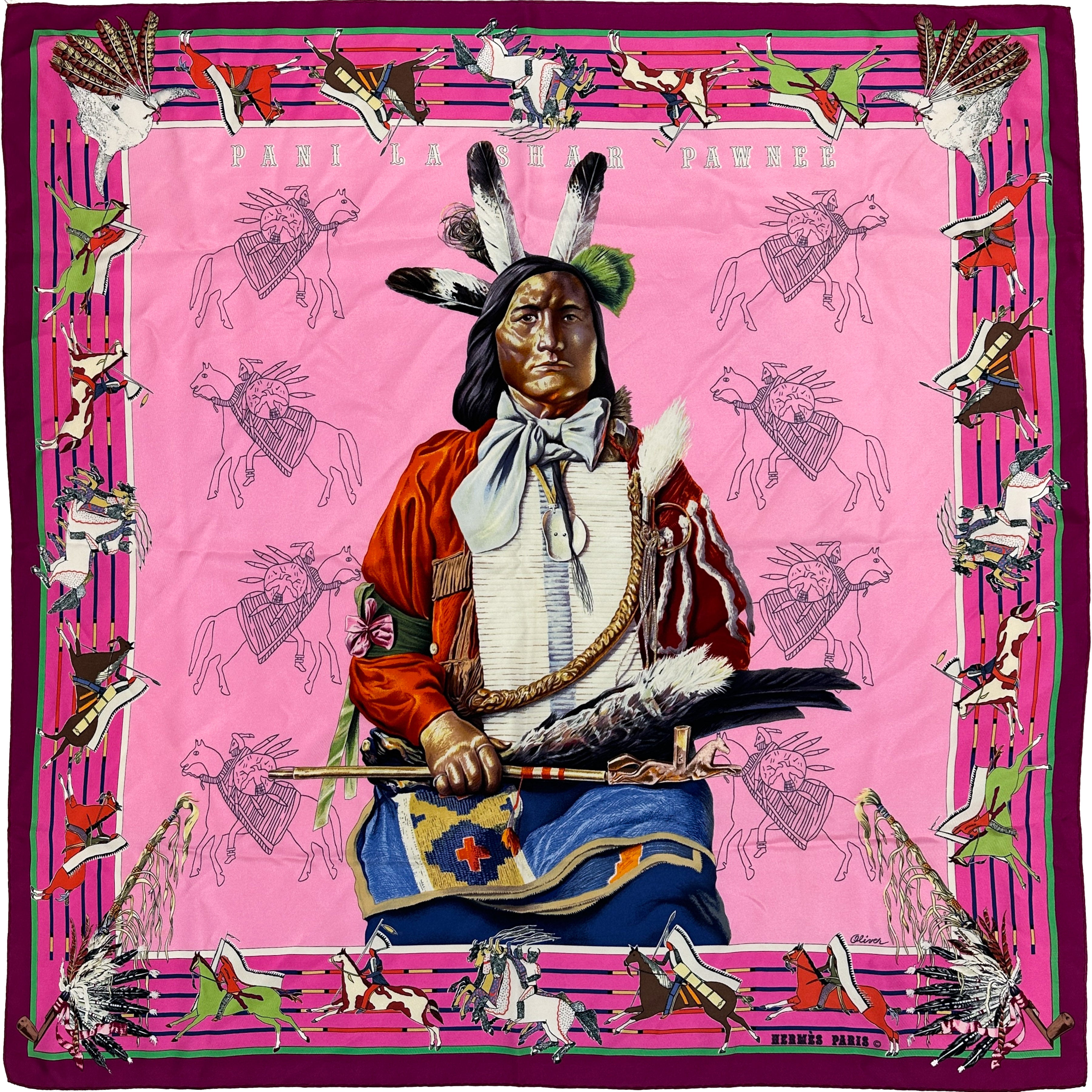 Hermès Pani La Shar Pawnee 90
