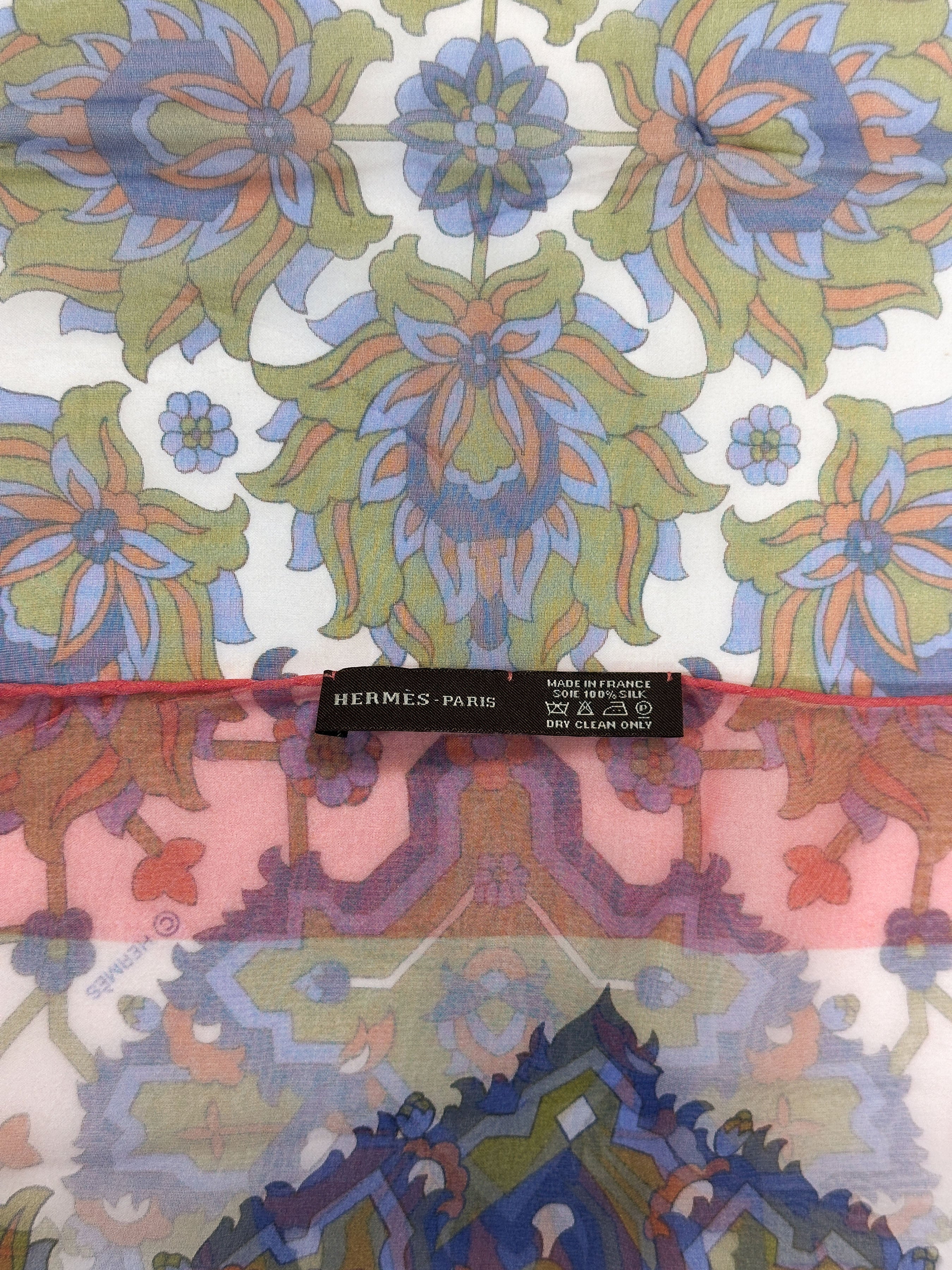 Hermès Tabriz Mousseline Shawl