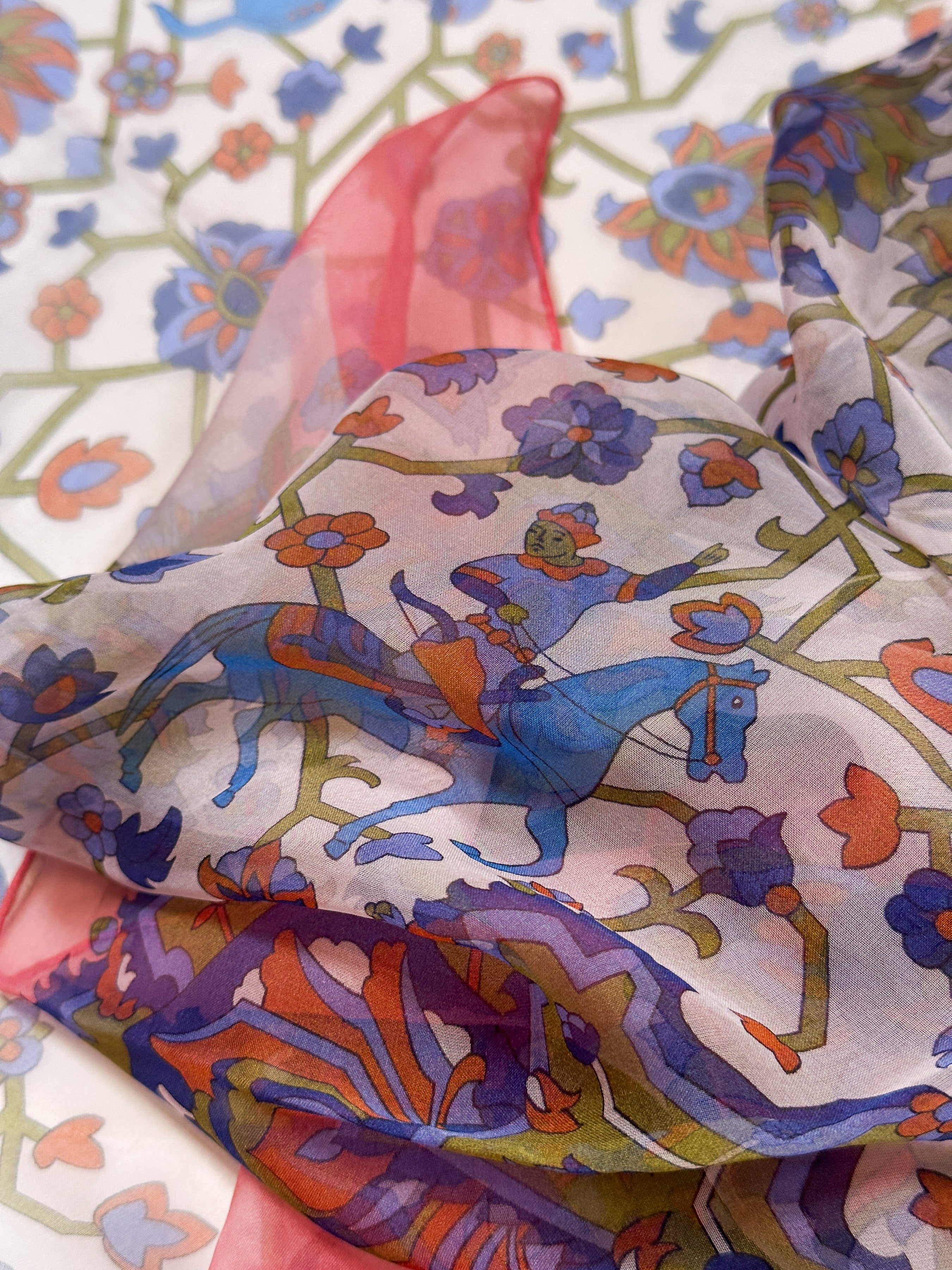 Hermès Tabriz Mousseline Shawl