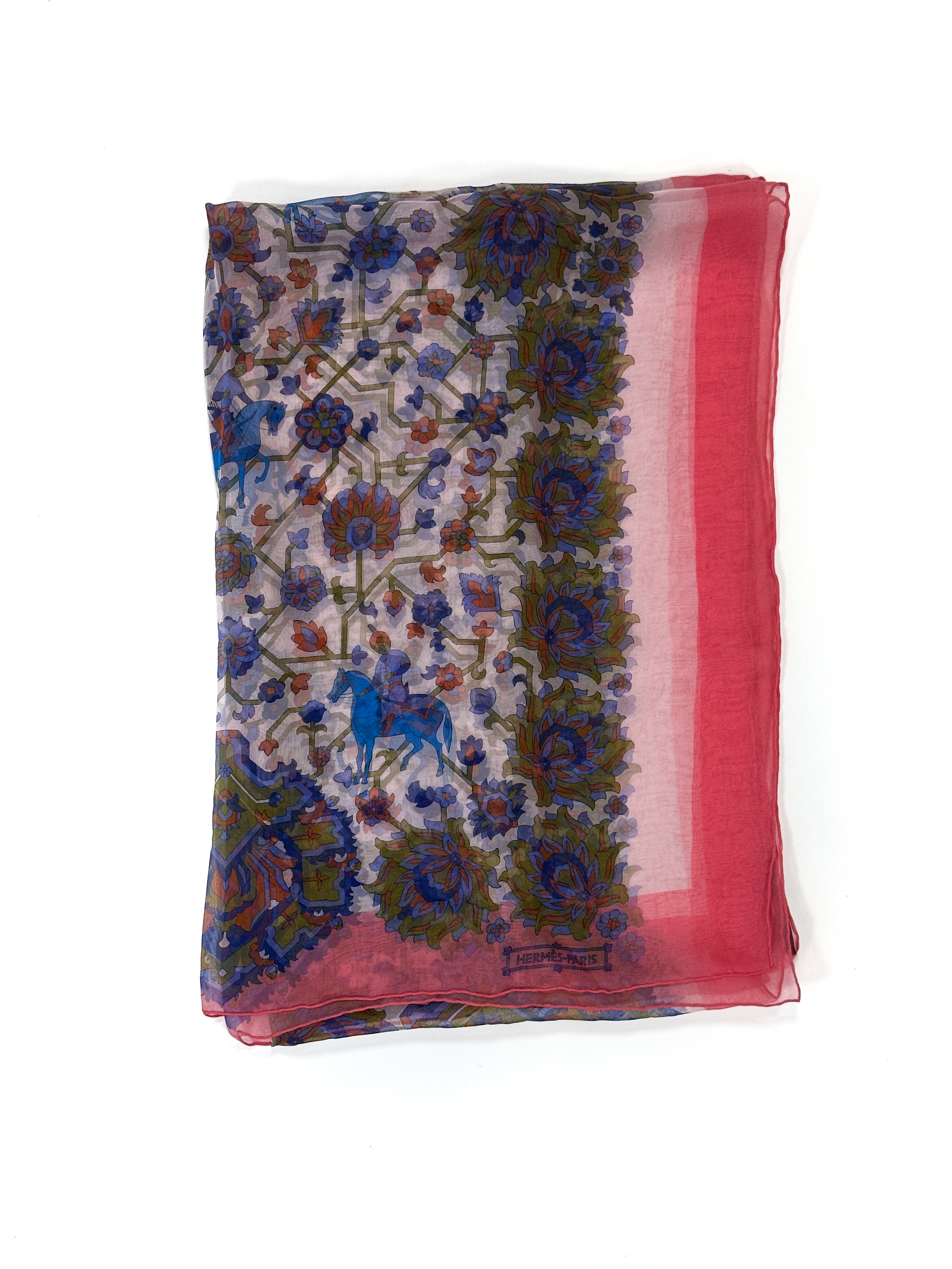 Hermès Tabriz Mousseline Shawl
