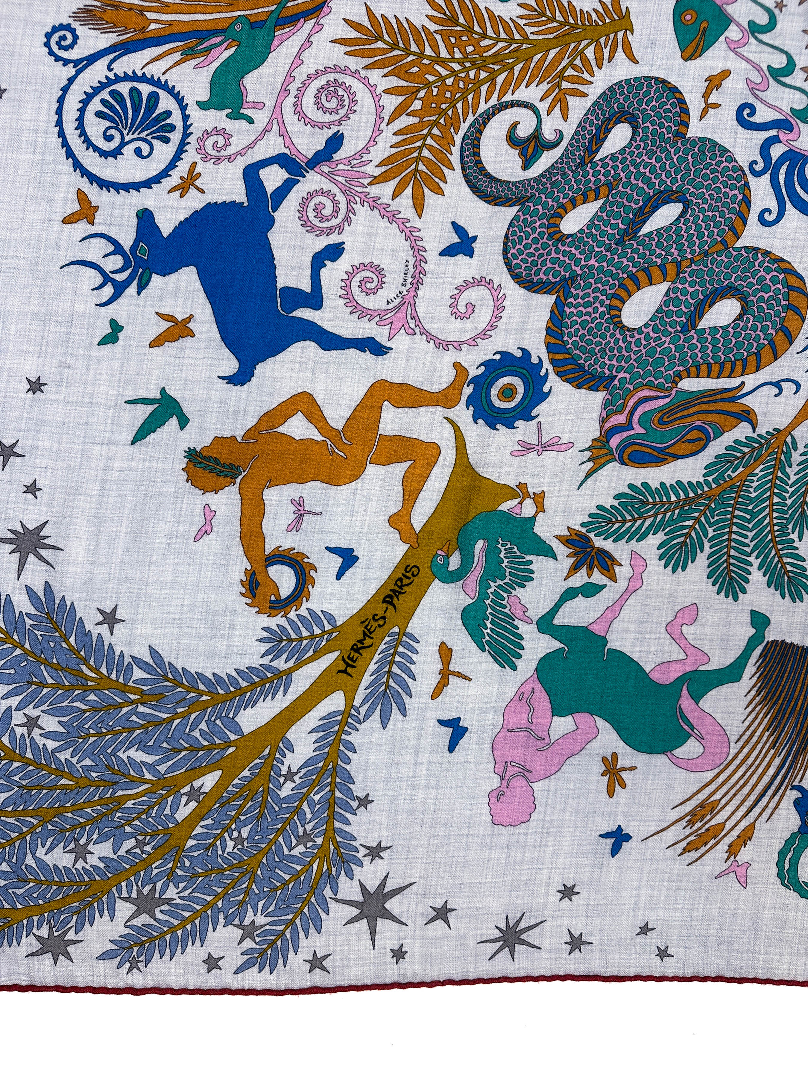 Hermès Sous le Charme d'Orphée Cashmere Silk 140