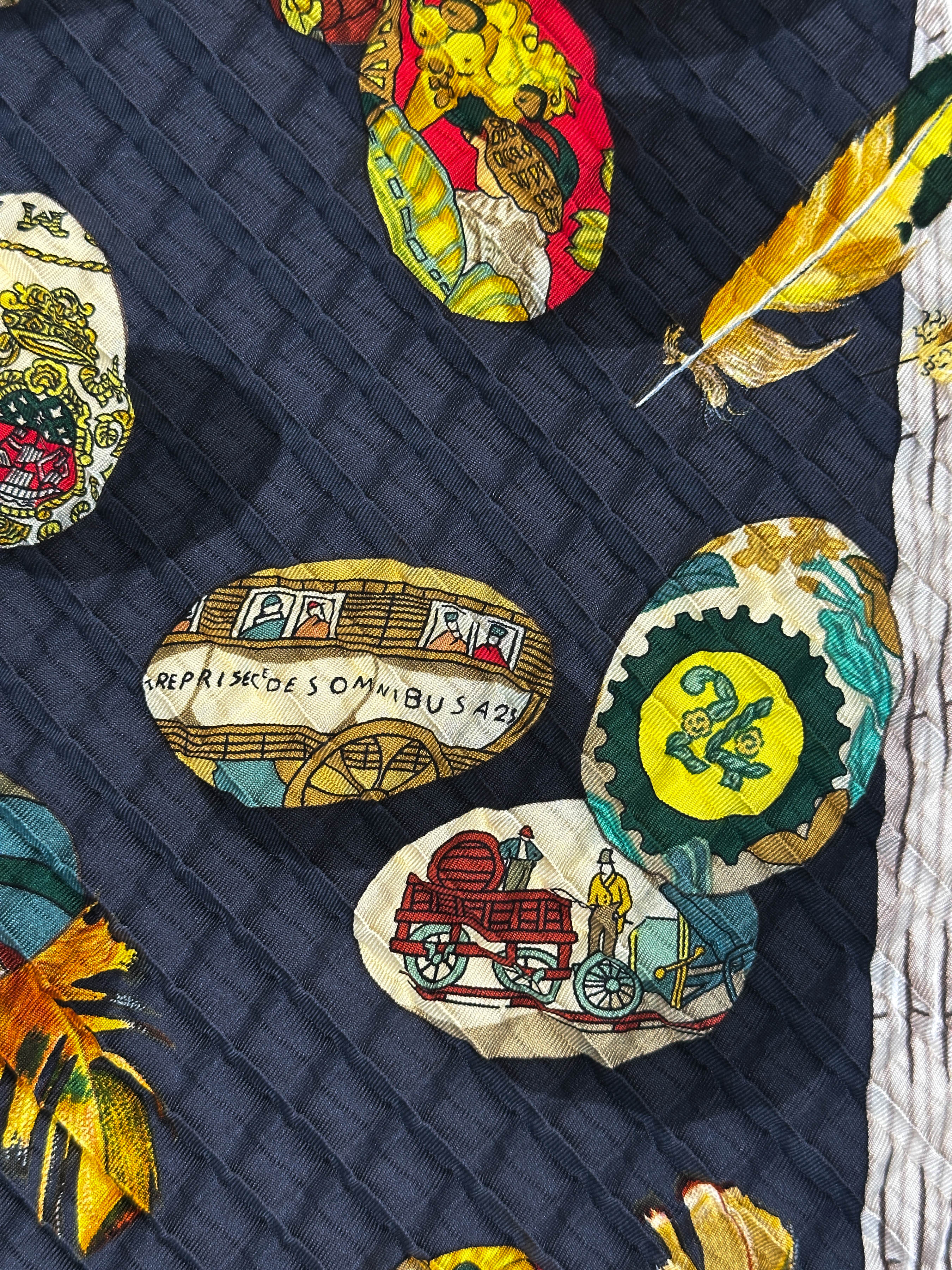 Hermès Couvée d'Hermès Mosaic Plissé 90