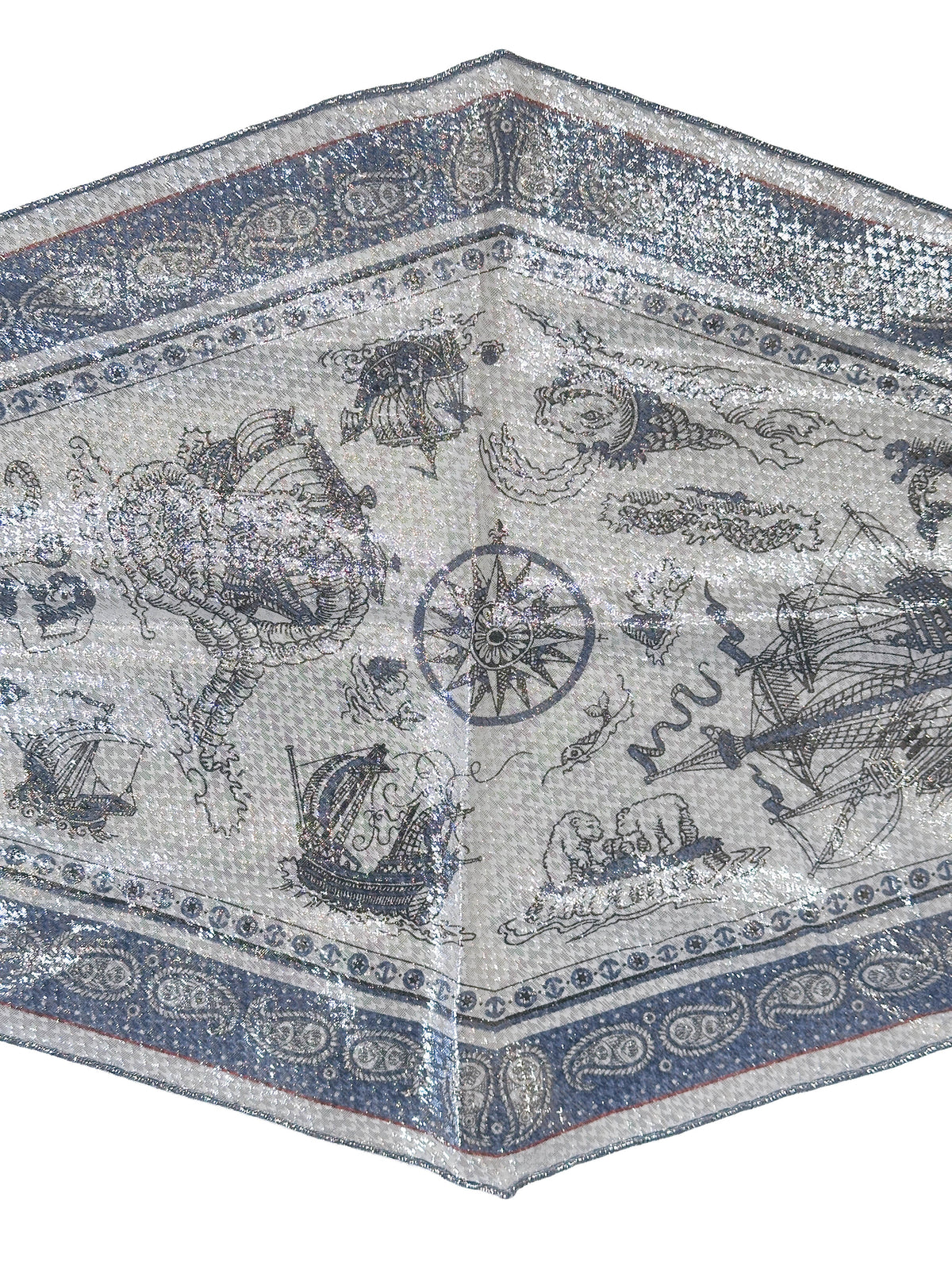 Hermès Tatouages Marins Bandana Glitter Losange