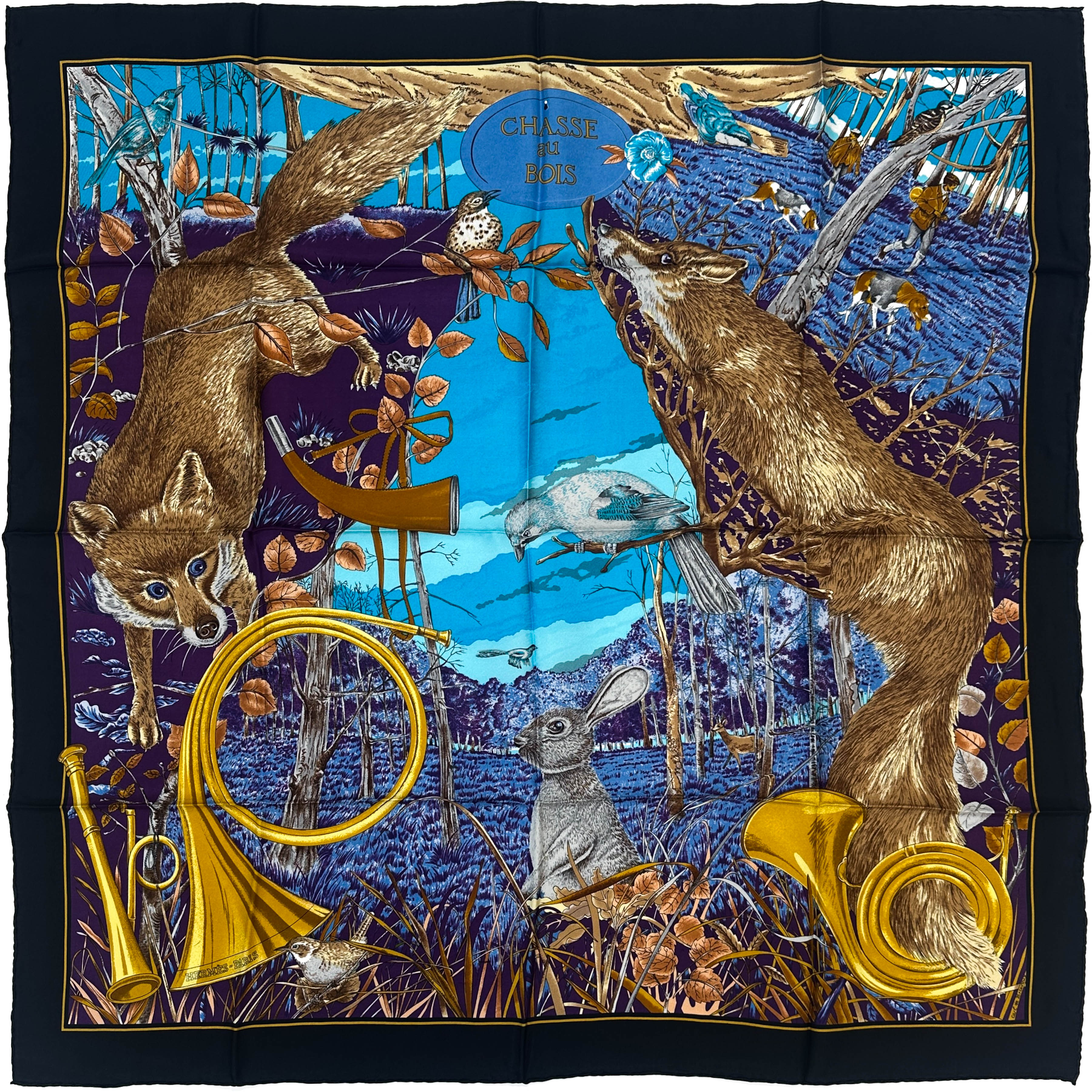 Hermès Chasse Au Bois 90