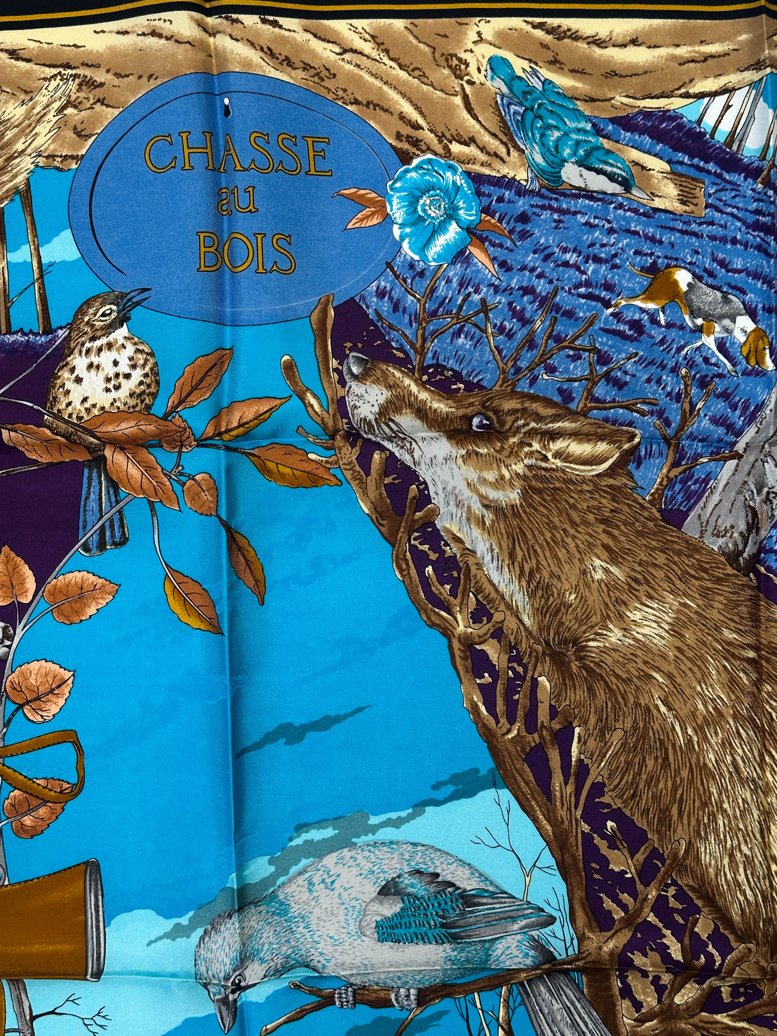 Hermès Chasse Au Bois 90