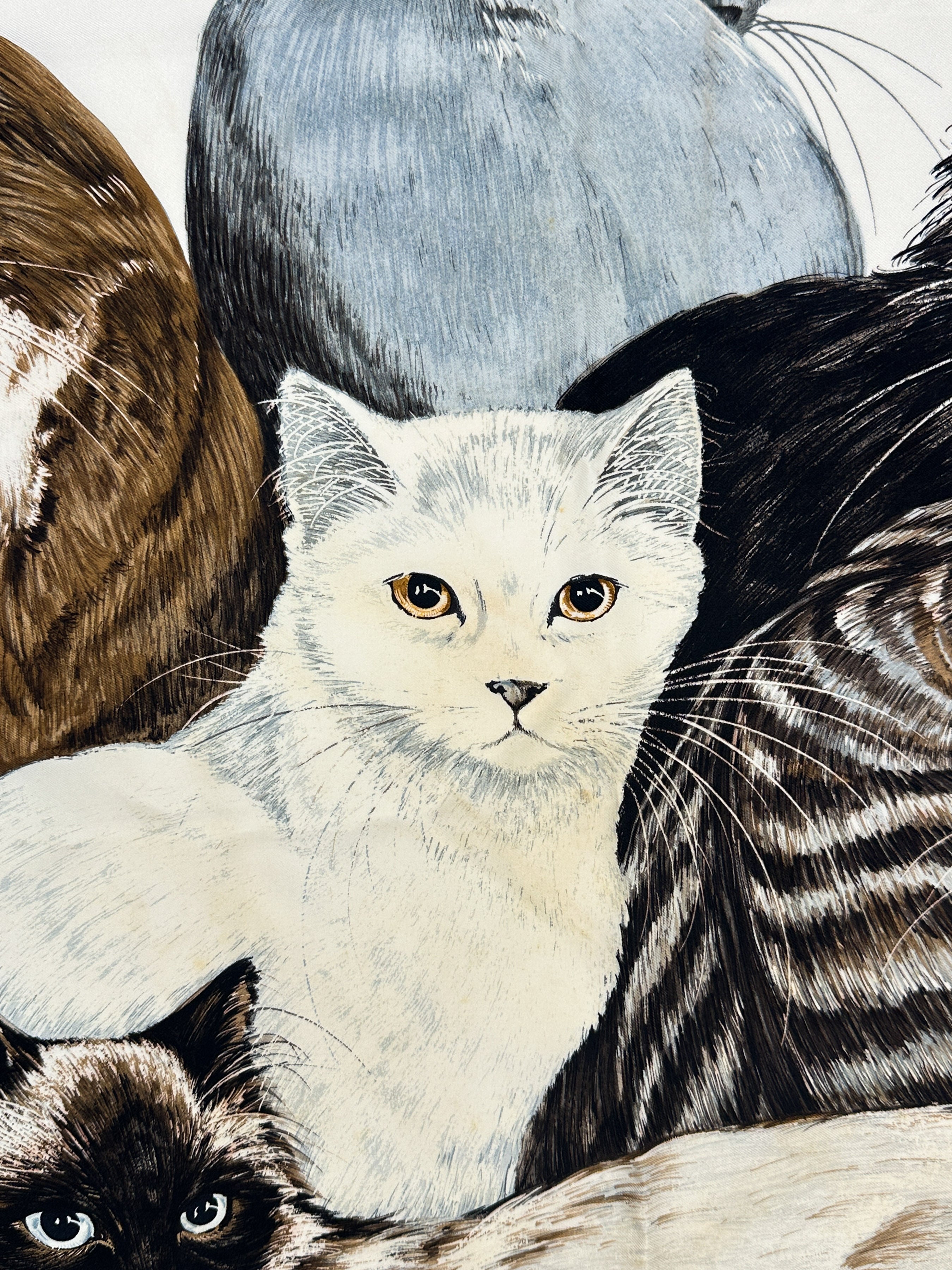 Hermès Les Chats 90