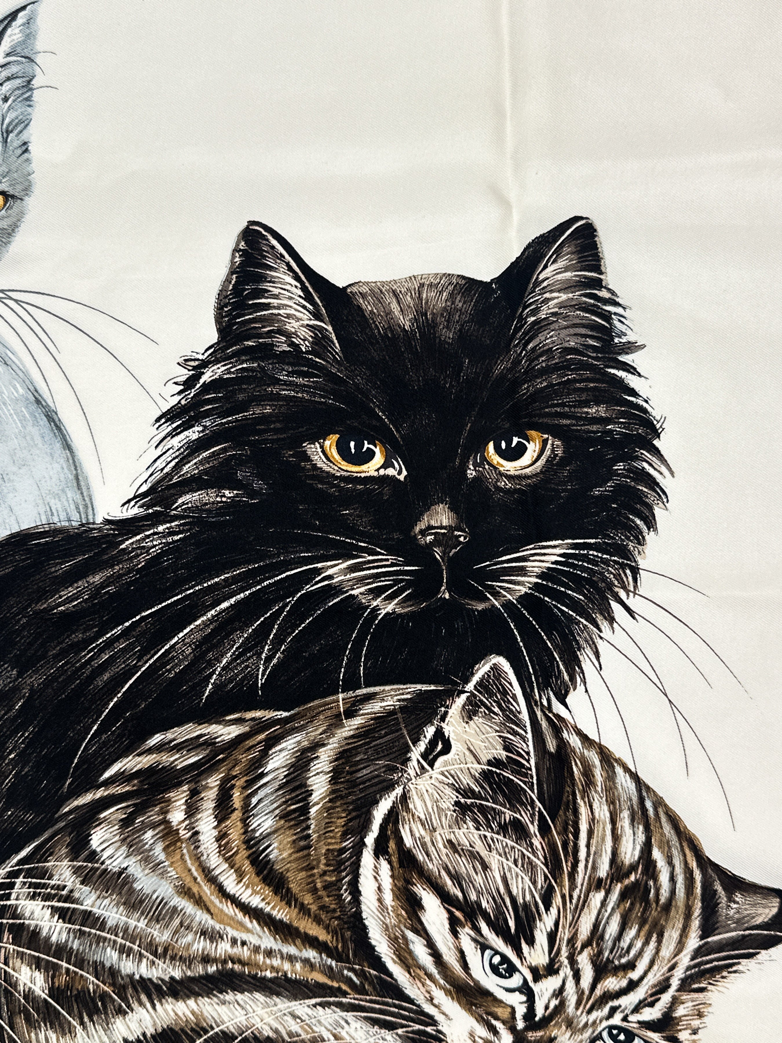 Hermès Les Chats 90