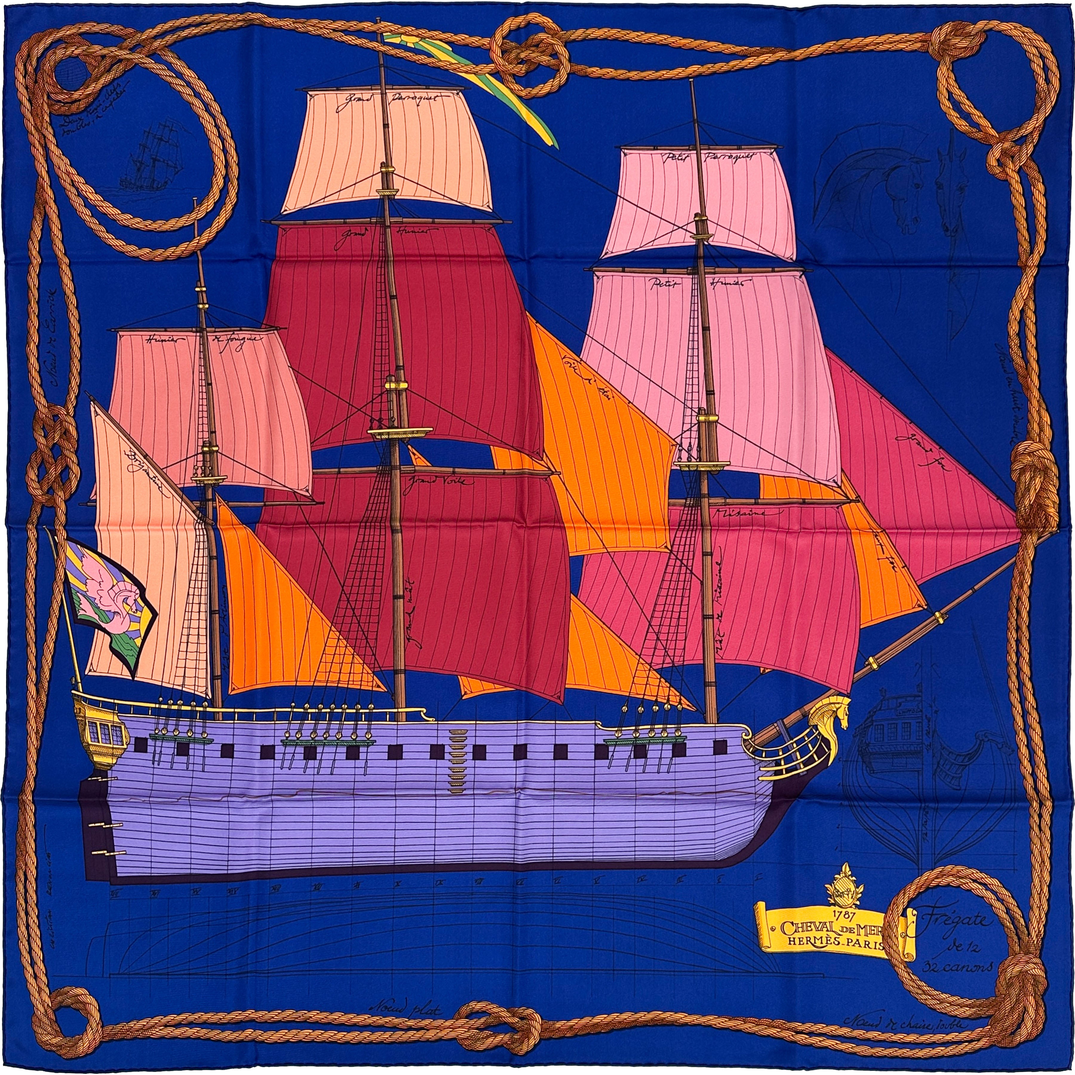 Hermès Cheval de Mer 90