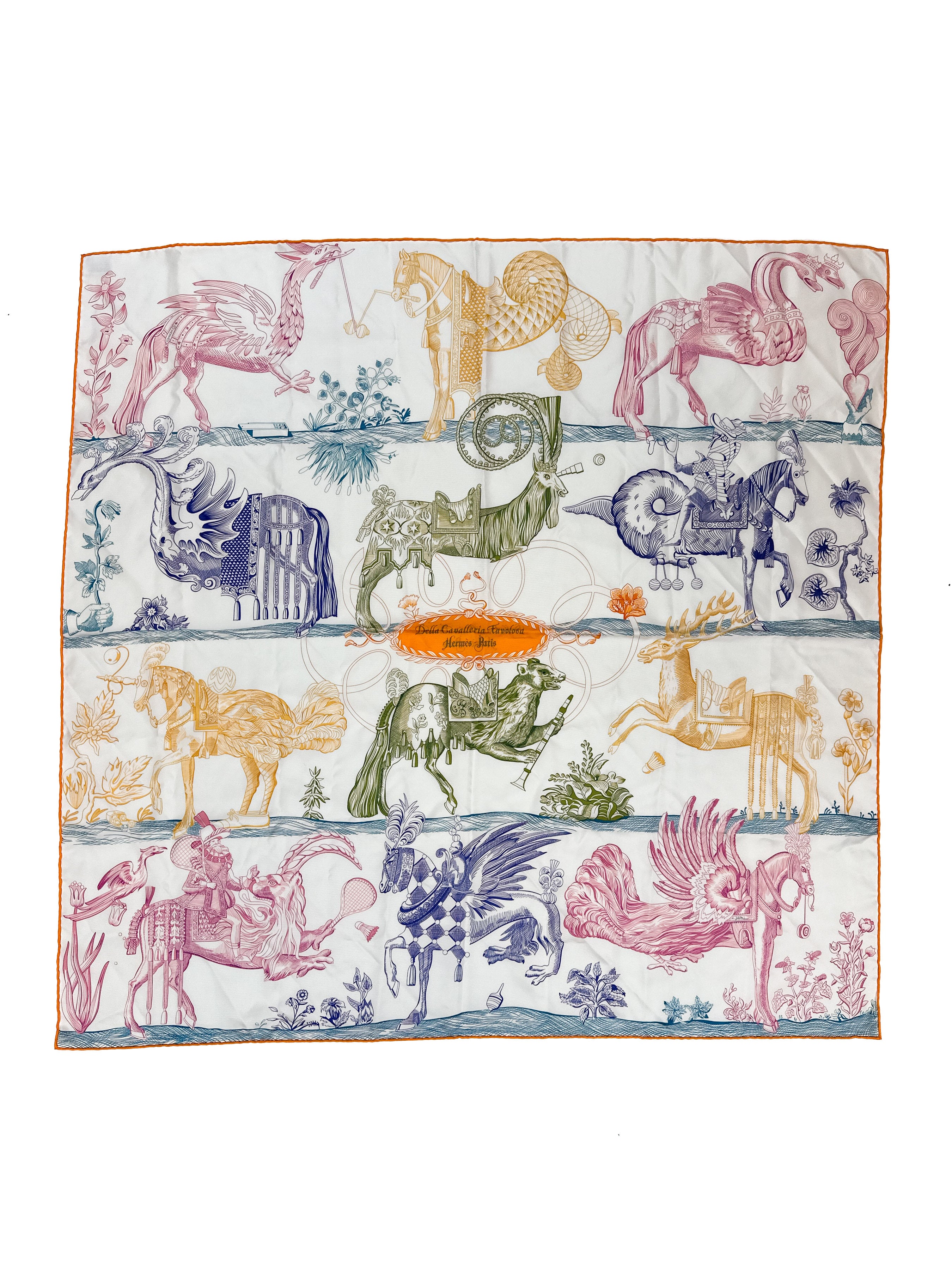 Hermès Della Cavalleria Favolosa Double Face 90