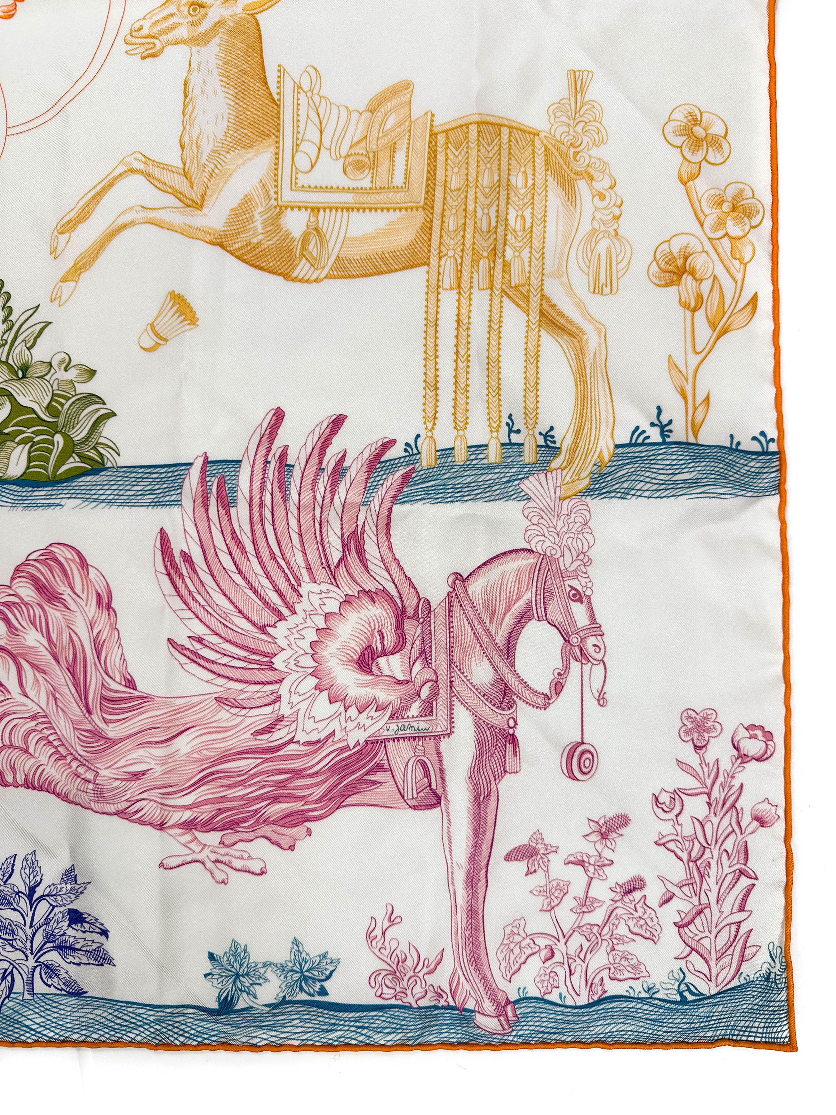 Hermès Della Cavalleria Favolosa Double Face 90