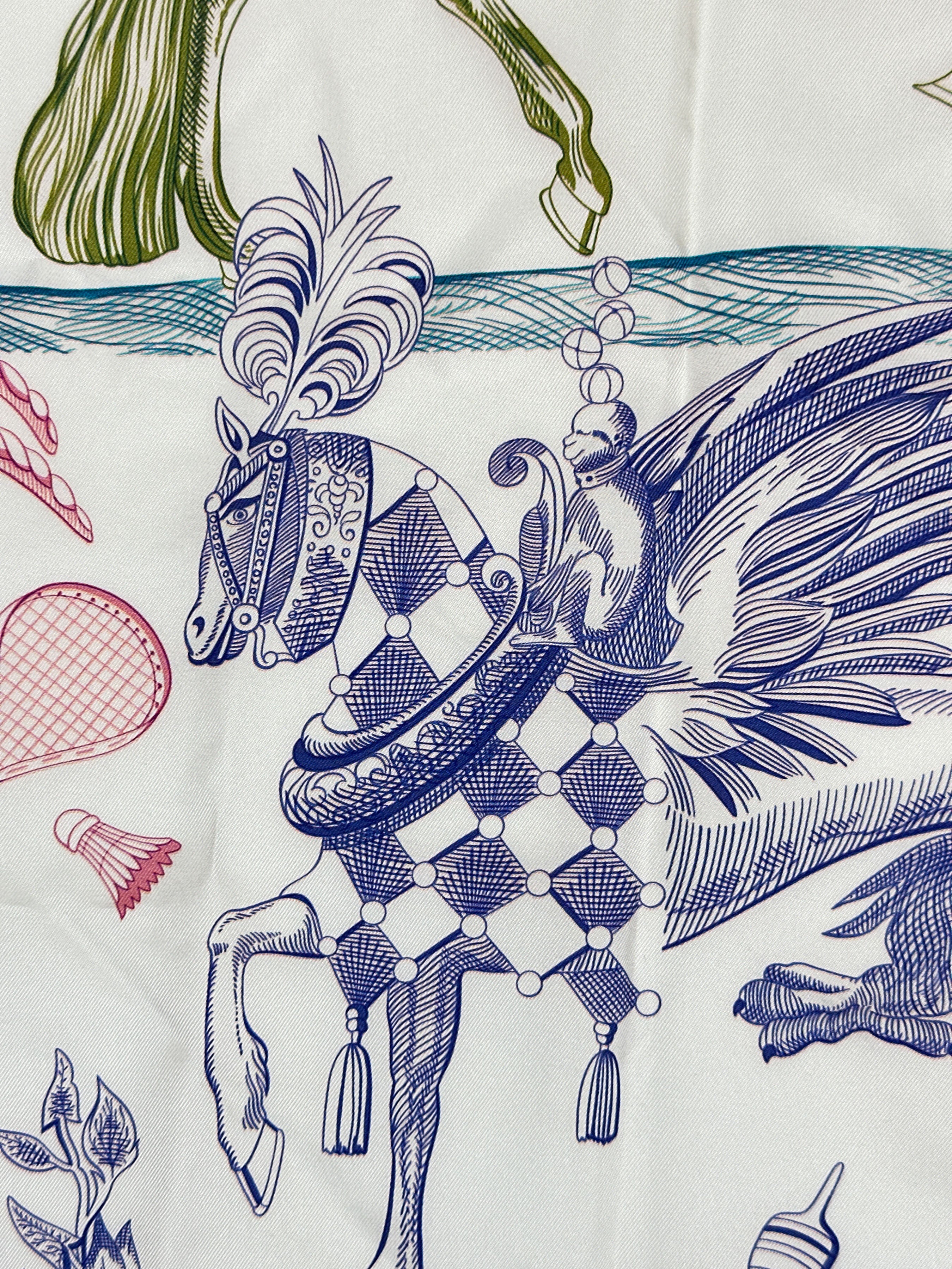 Hermès Della Cavalleria Favolosa Double Face 90