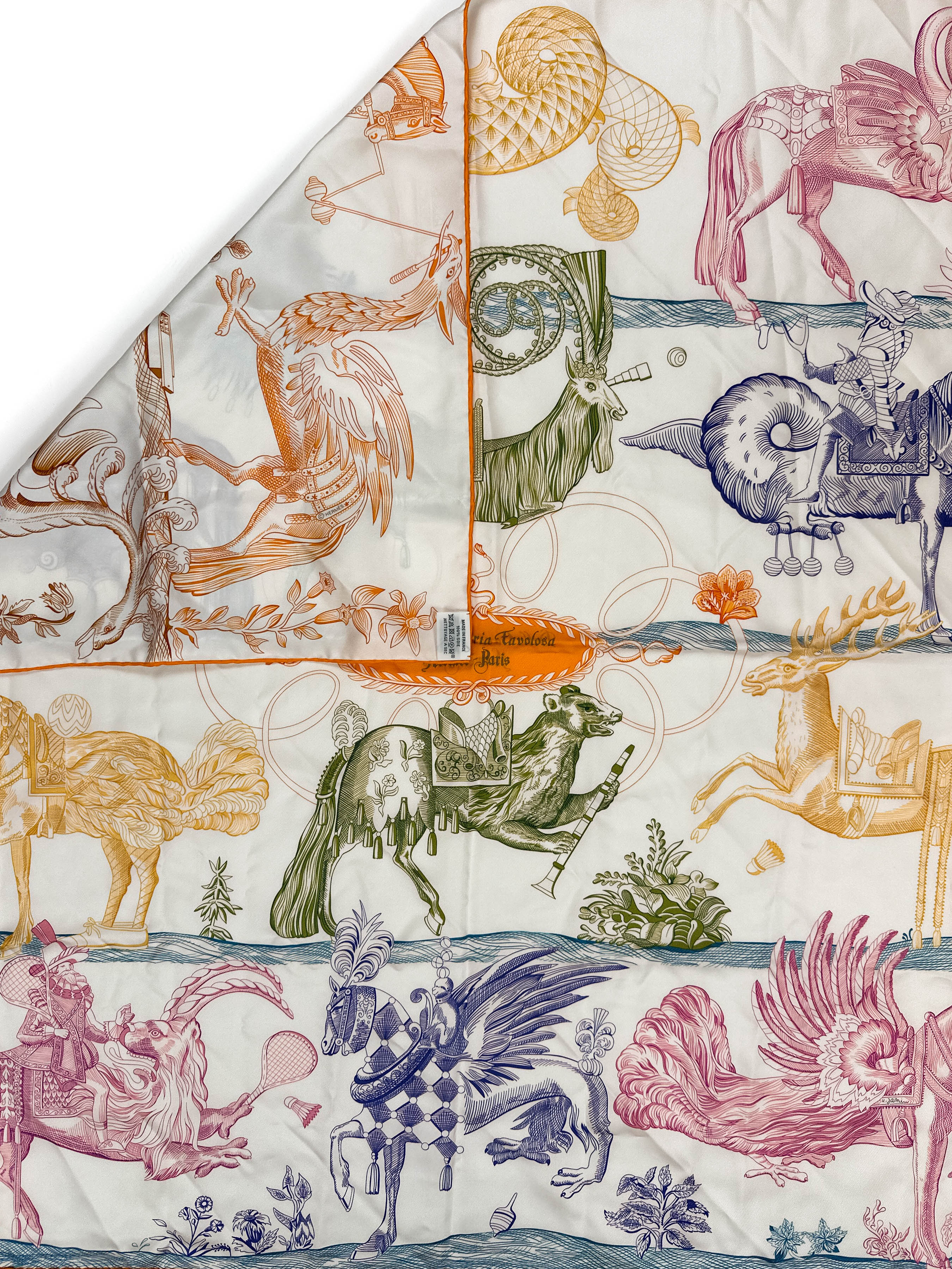 Hermès Della Cavalleria Favolosa Double Face 90