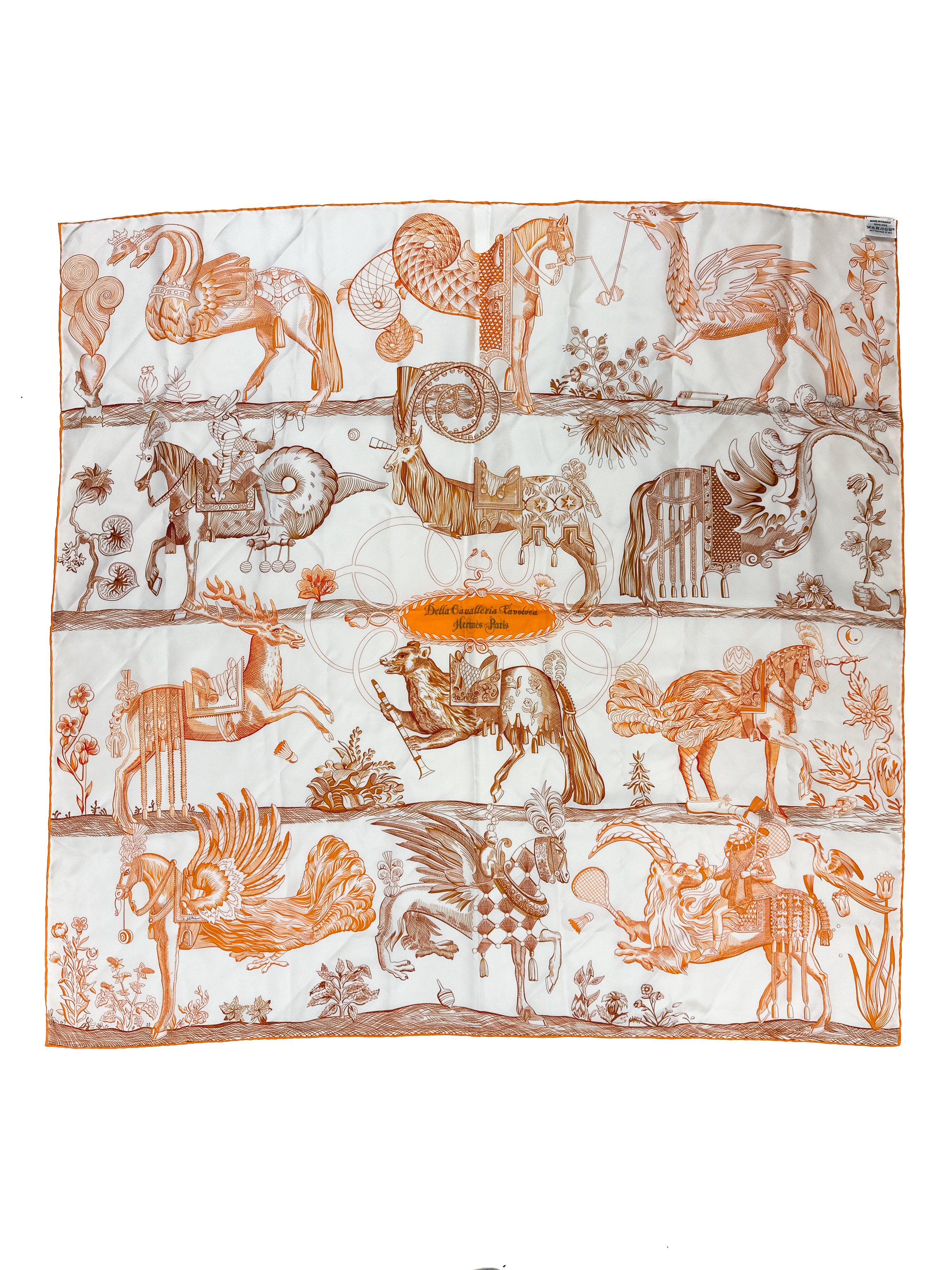 Hermès Della Cavalleria Favolosa Double Face 90