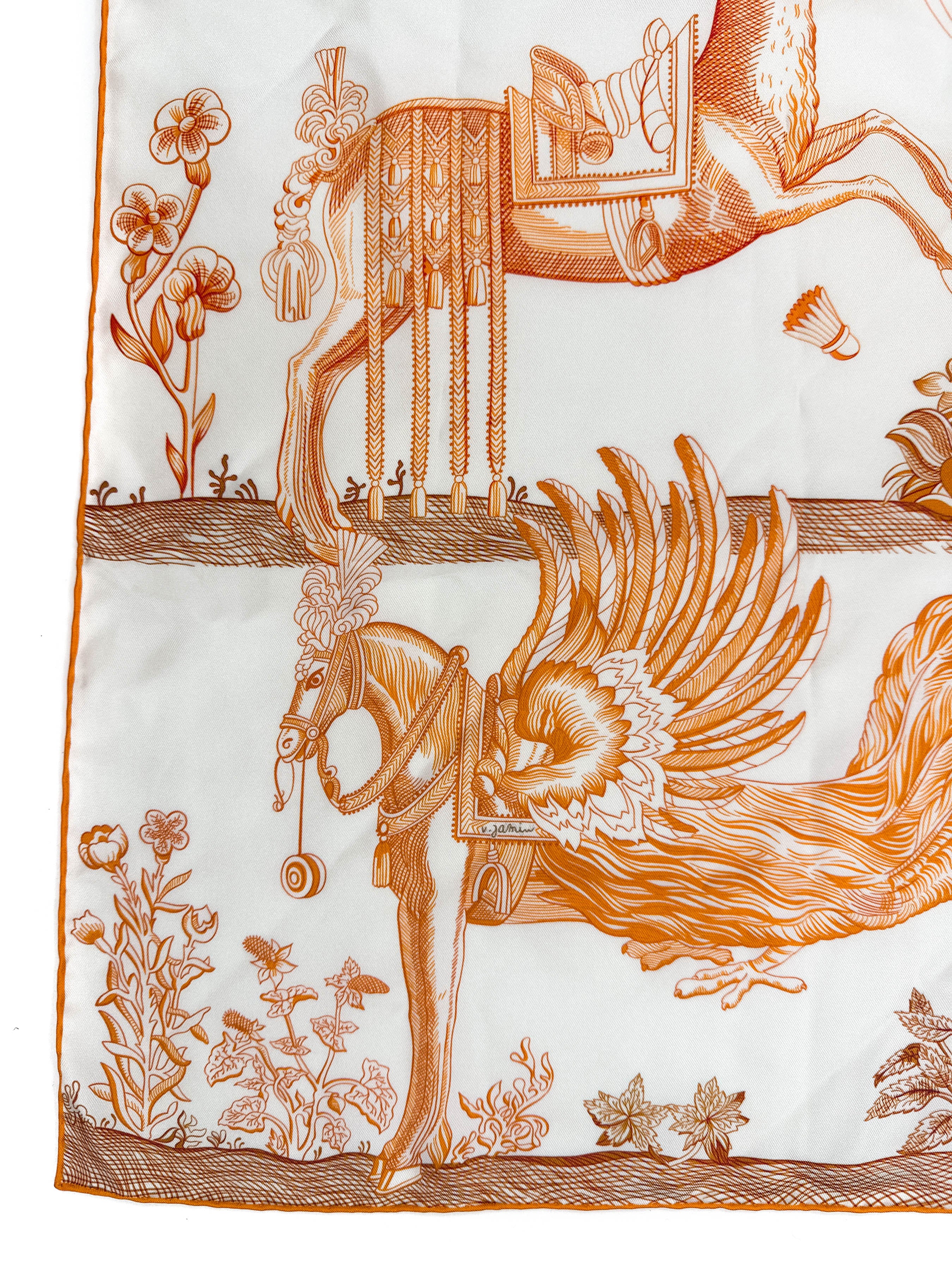 Hermès Della Cavalleria Favolosa Double Face 90