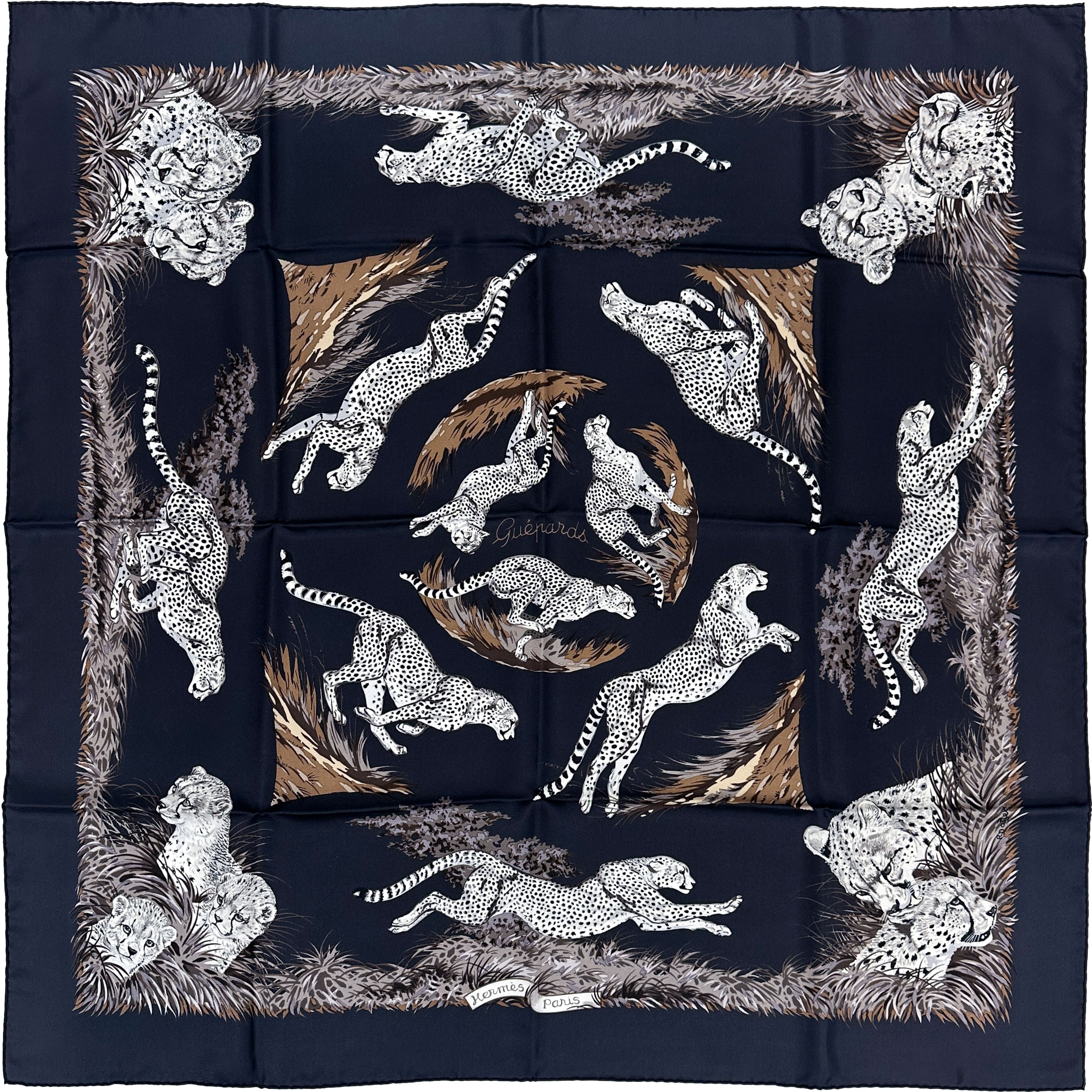 Hermès Guépards 90