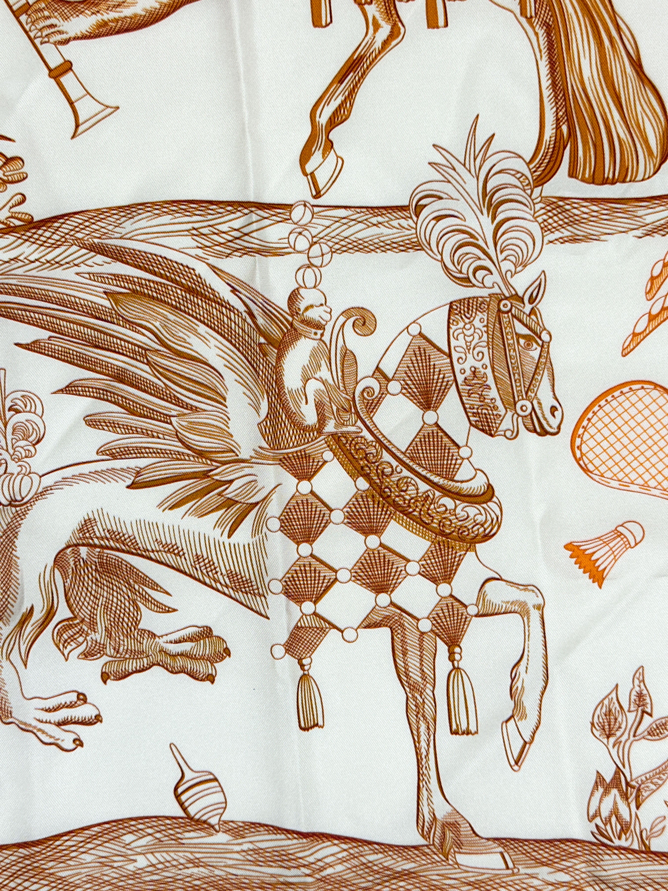 Hermès Della Cavalleria Favolosa Double Face 90