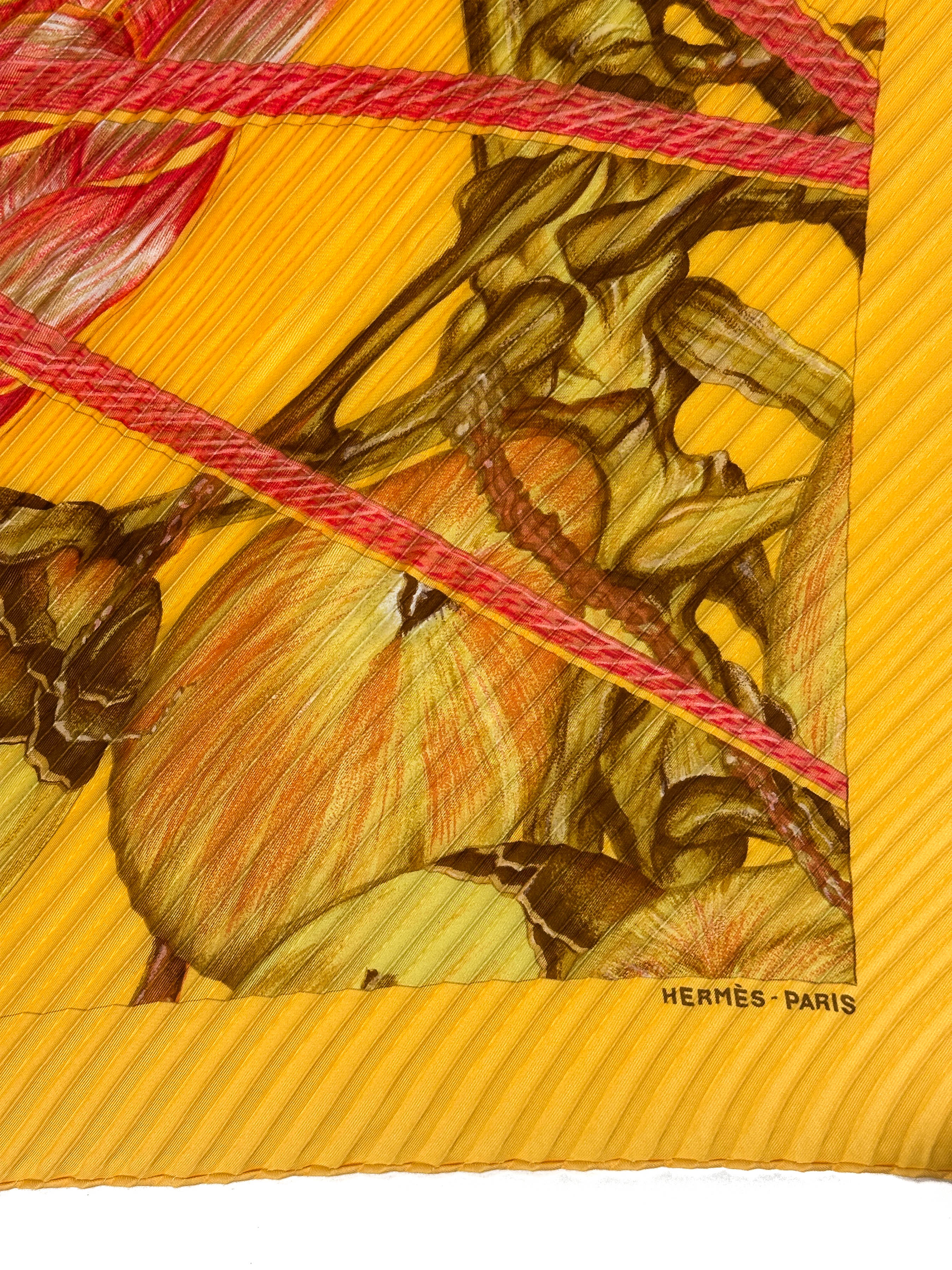 Hermès Jardin Creole Detail Plissé 90