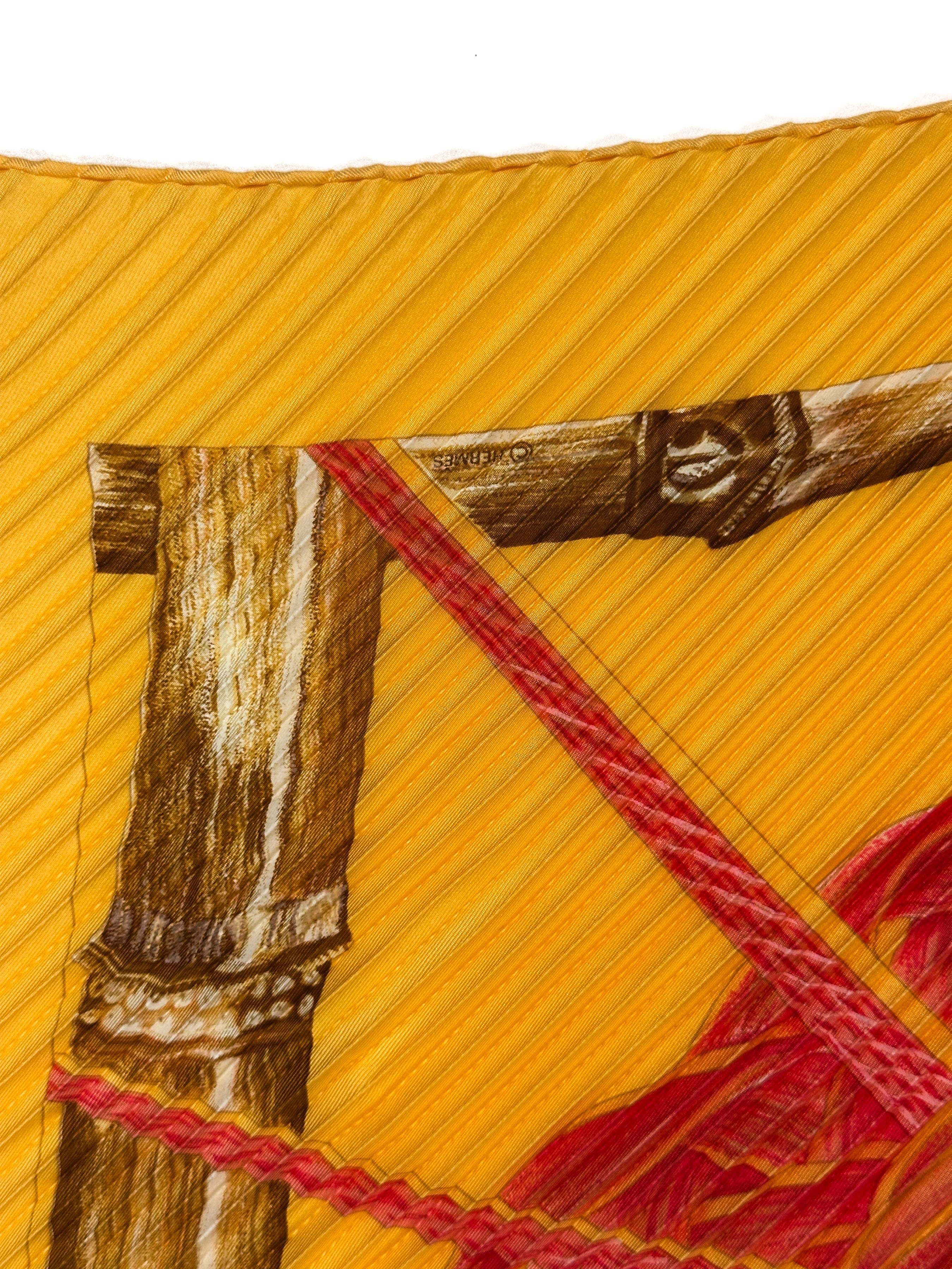Hermès Jardin Creole Detail Plissé 90