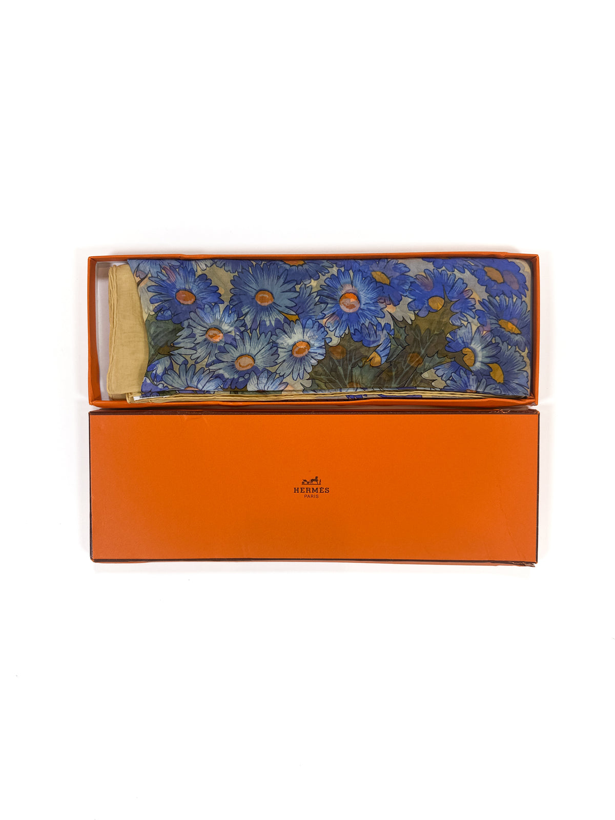 Hermès Fleurs et Carlines Mousseline 90