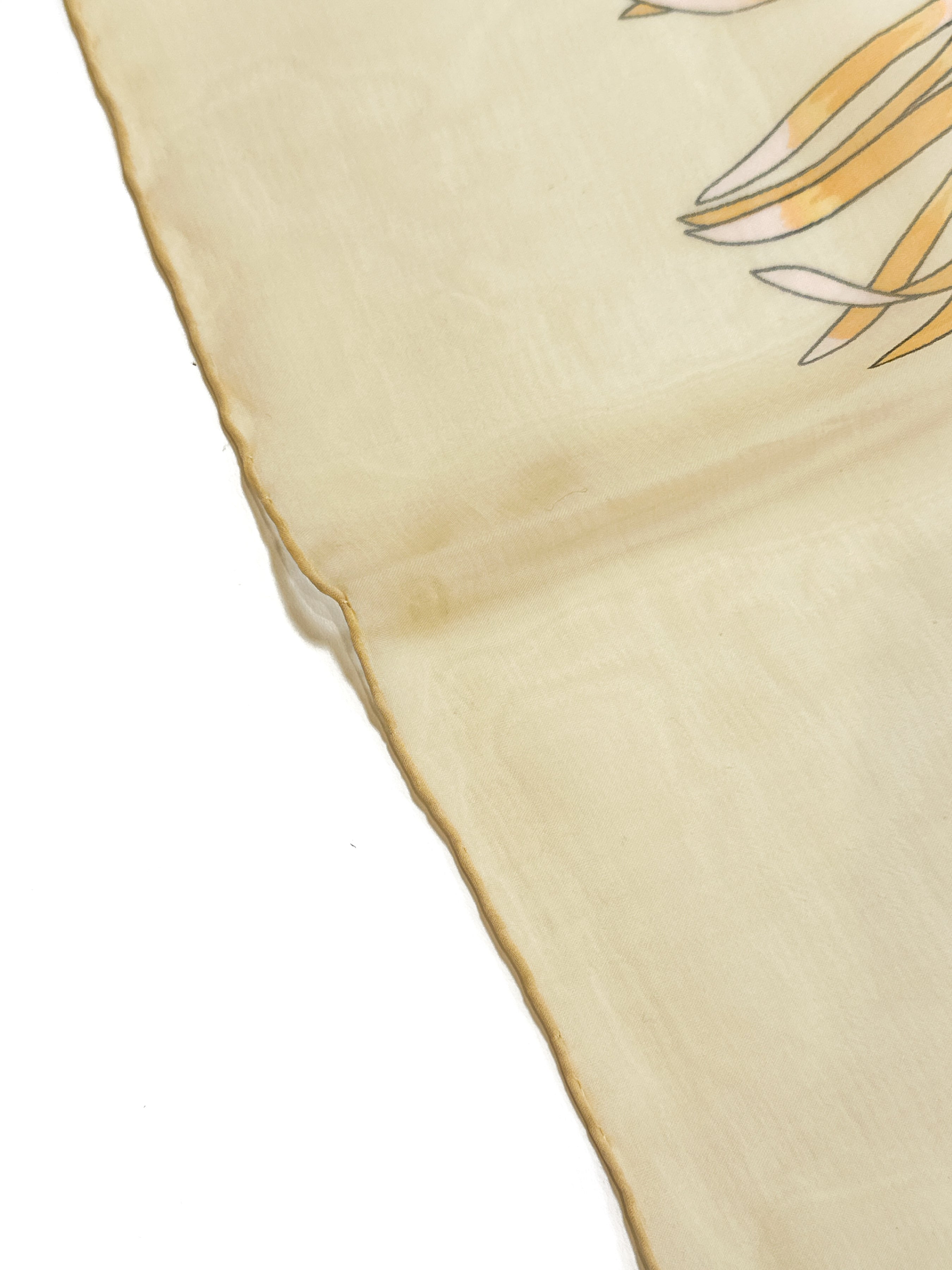 Hermès Fleurs et Carlines Mousseline 90