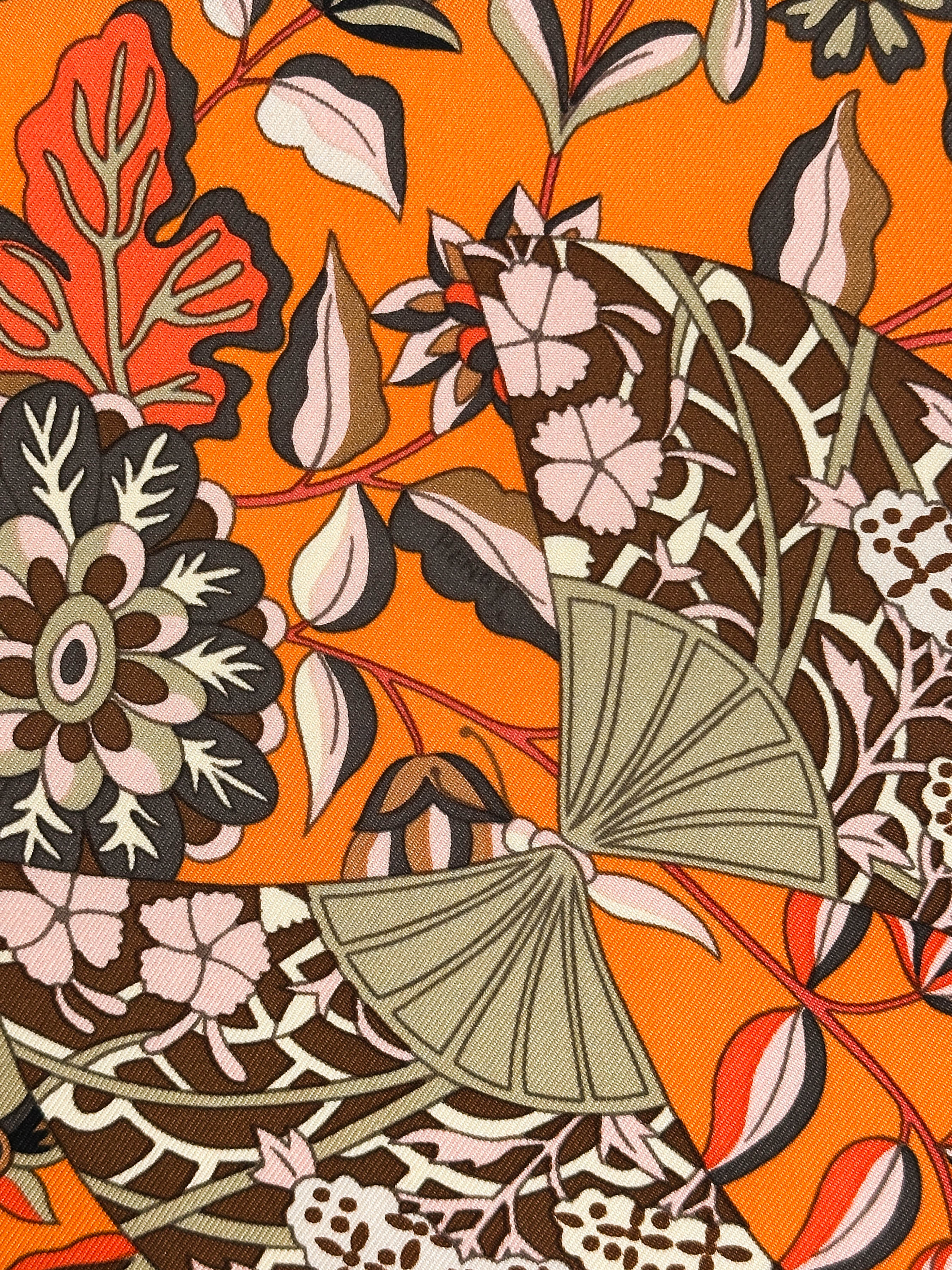 Hermès Fleurs et Papillons de Tissus 90