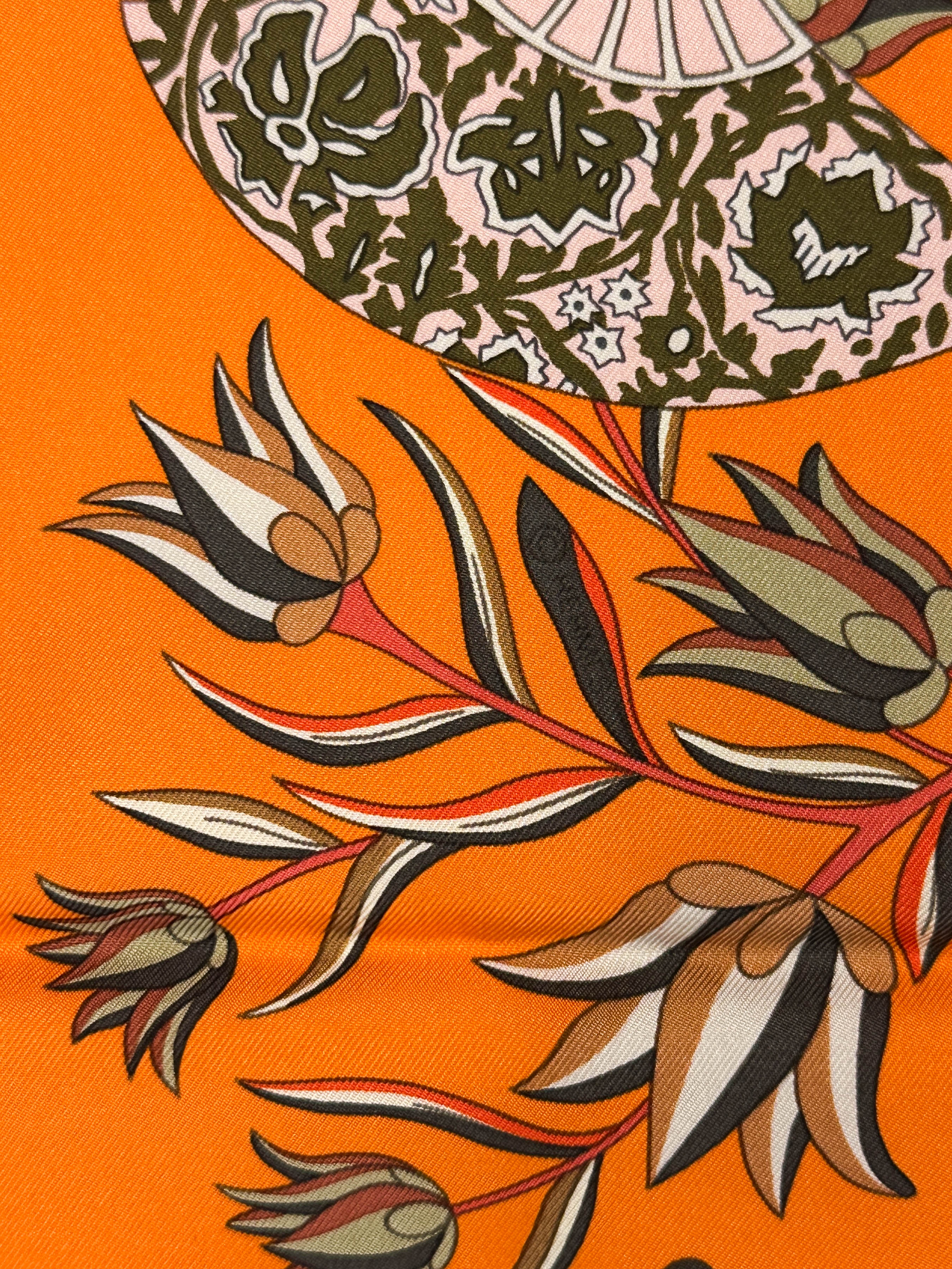 Hermès Fleurs et Papillons de Tissus 90