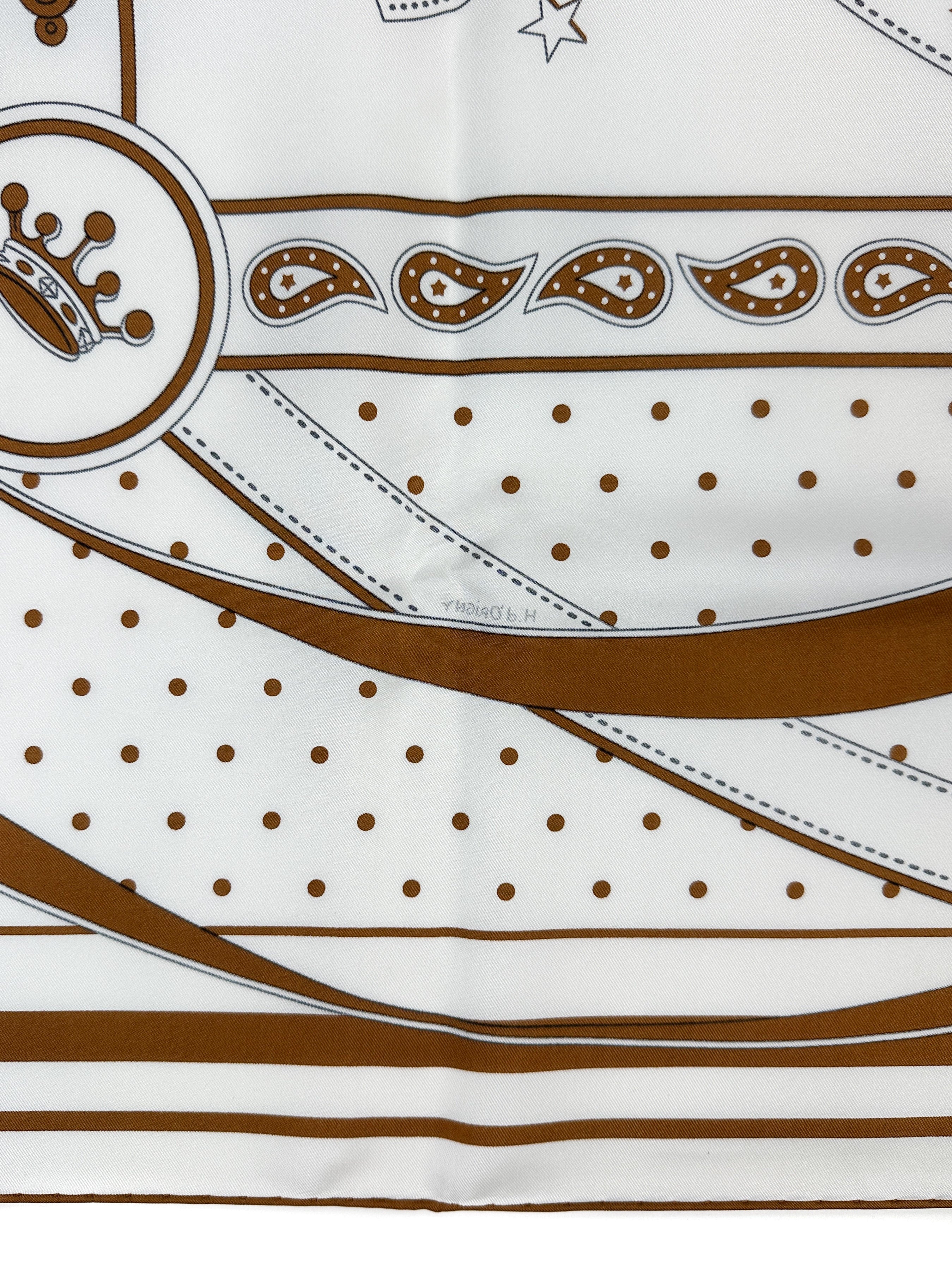 Hermès La Promenade du Matin Bandana Double Face Silk 140