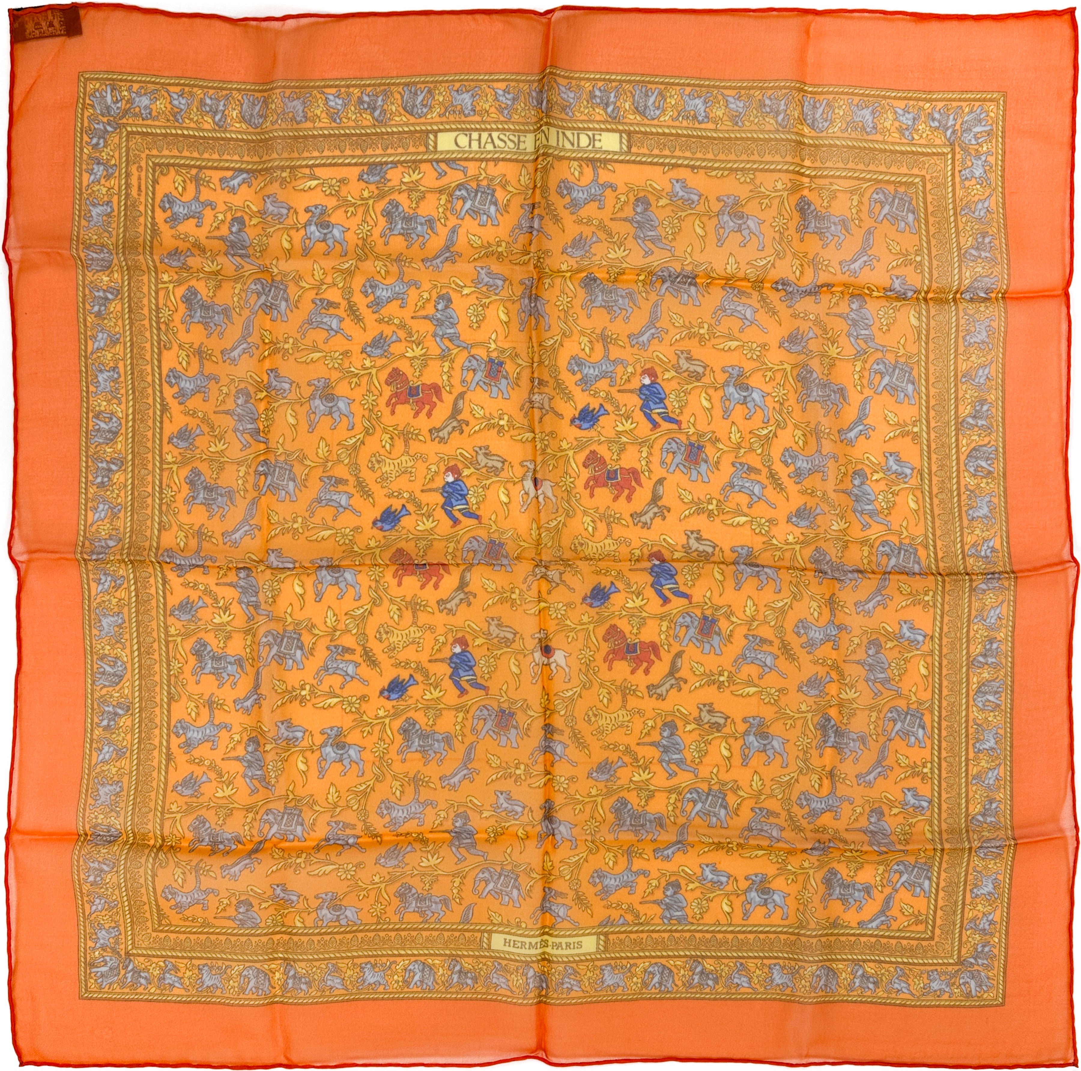 Hermès Chasse en Inde Mousseline 45