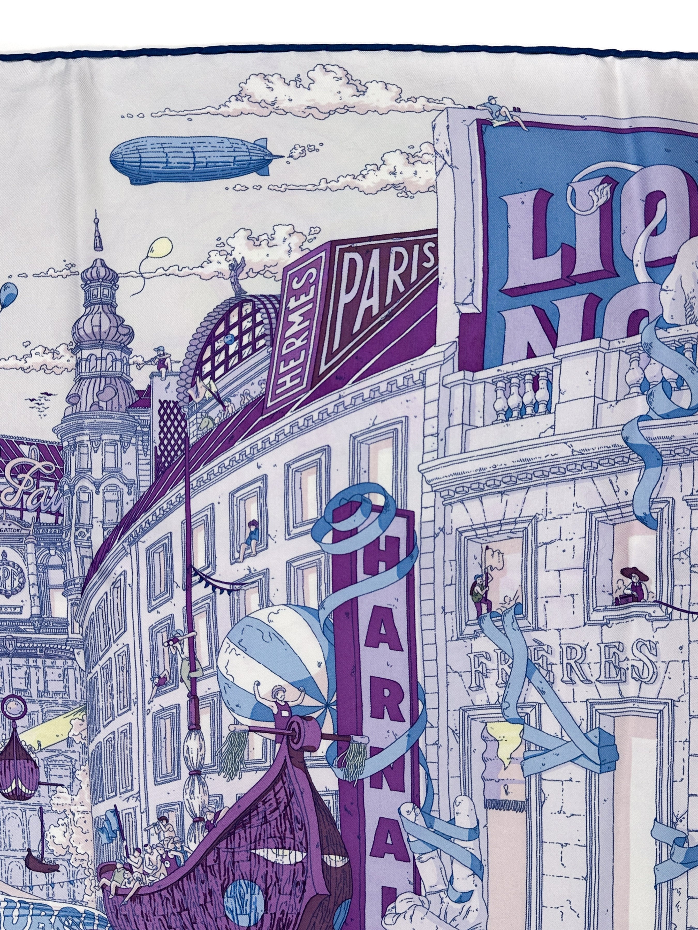 【名品図鑑】2011s Hermes Eiffel made in France Hermes Scarf 