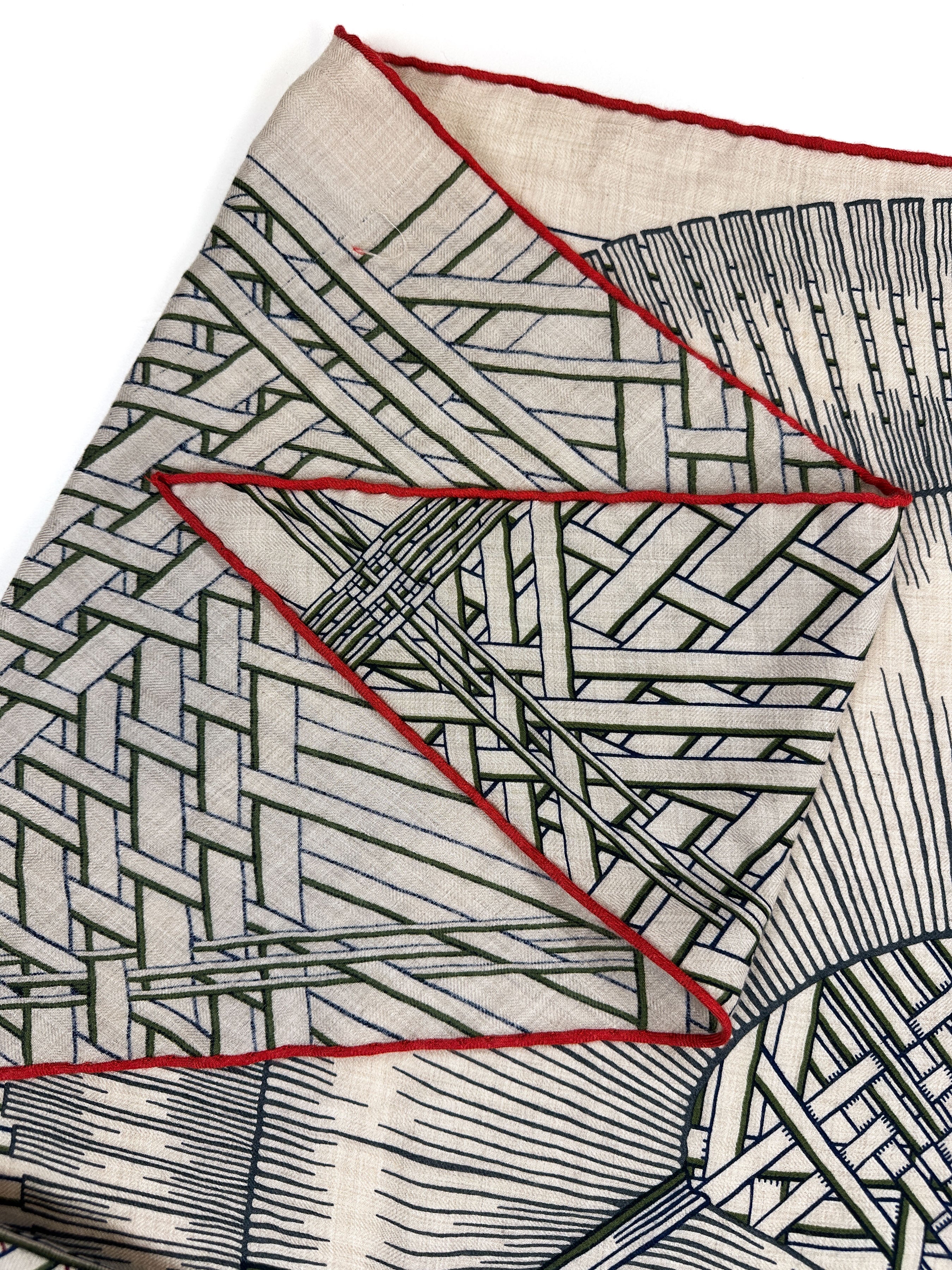 Hermès Masan & Masan Cashmere Silk Giant Triangle