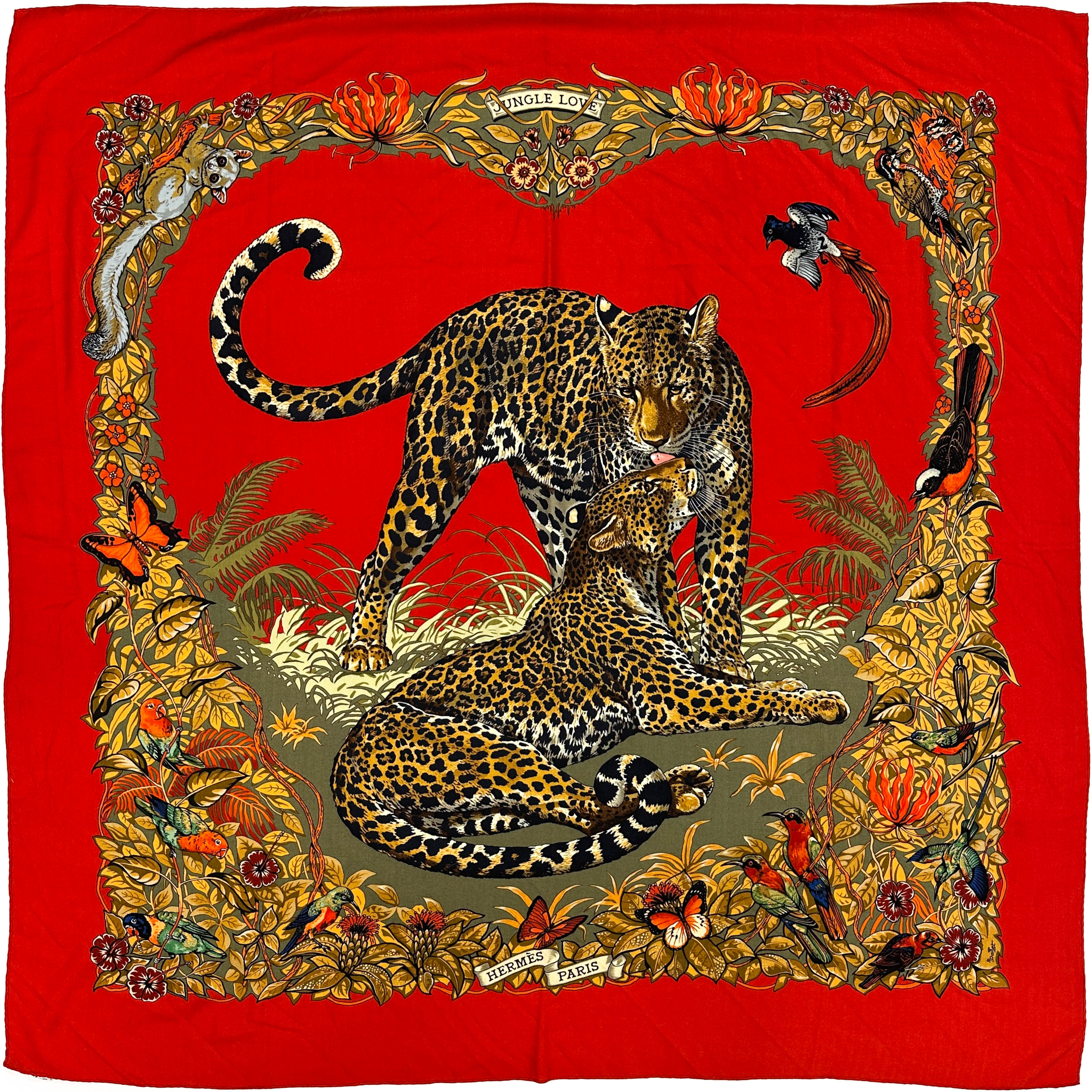 Hermès Jungle Love Cashmere Silk 140