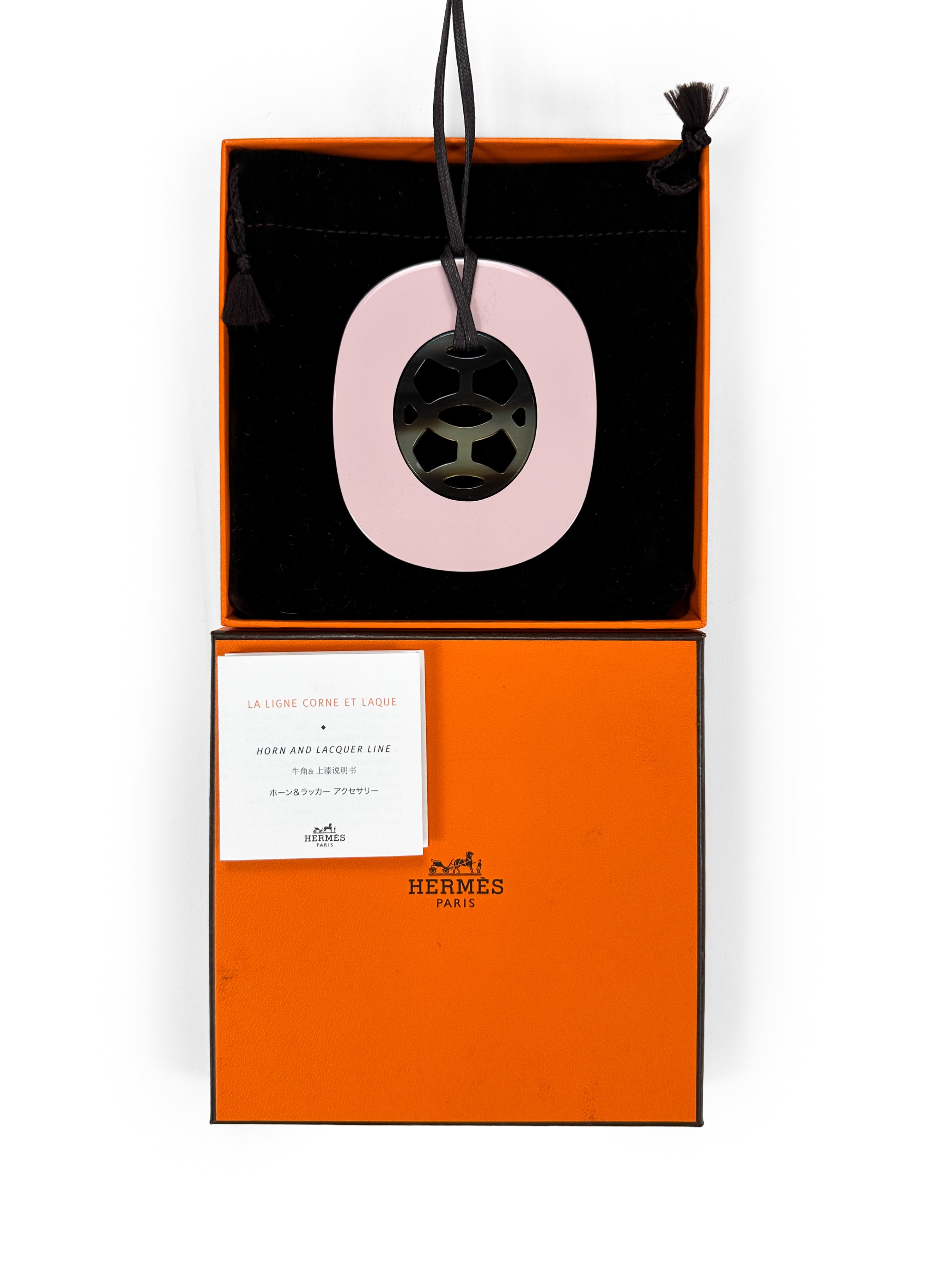 Hermès La Ligne Corne et Laque GM Necklace