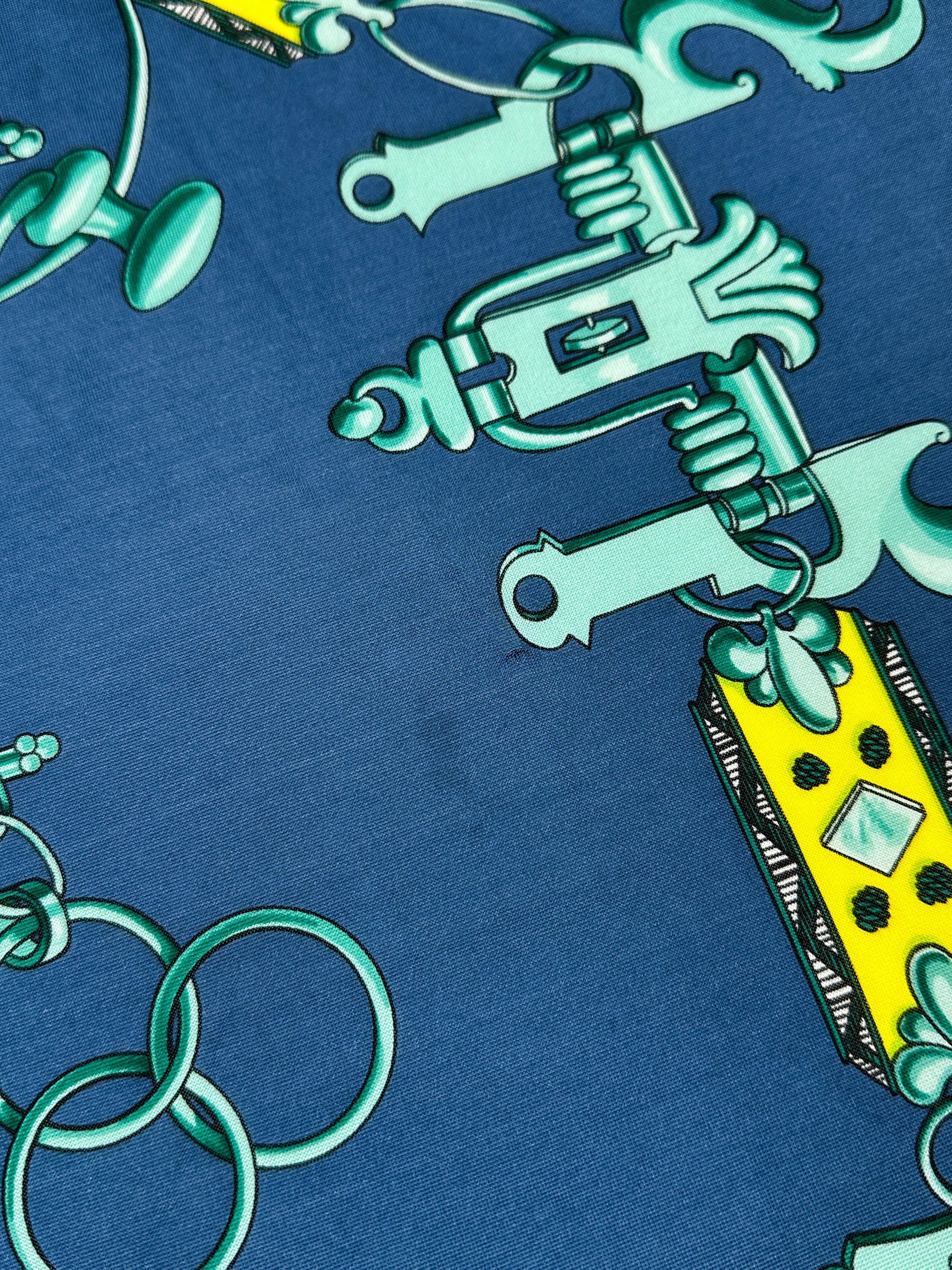 Hermès Mors et Gourmettes Silk Jersey 90