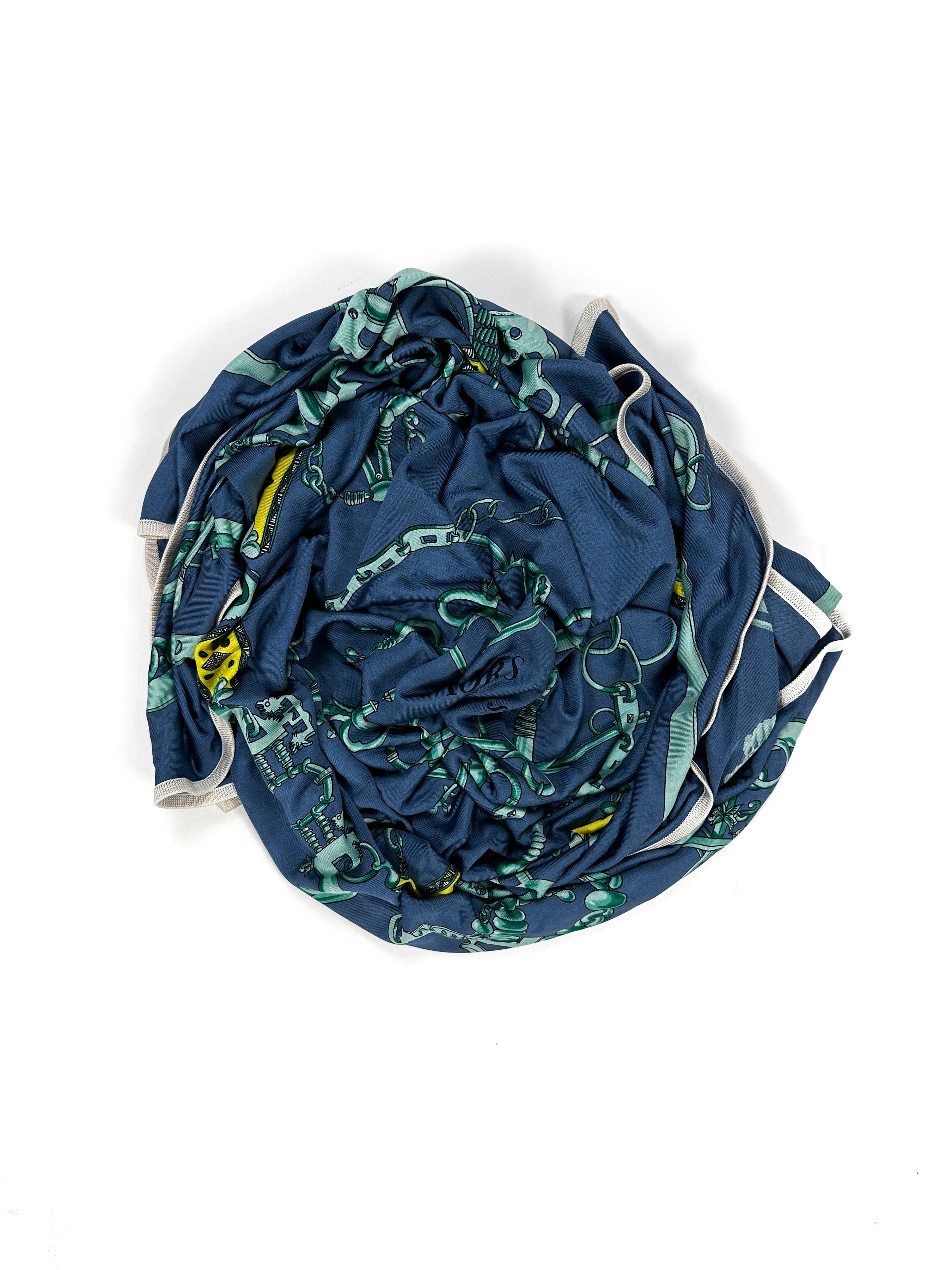 Hermès Mors et Gourmettes Silk Jersey 90