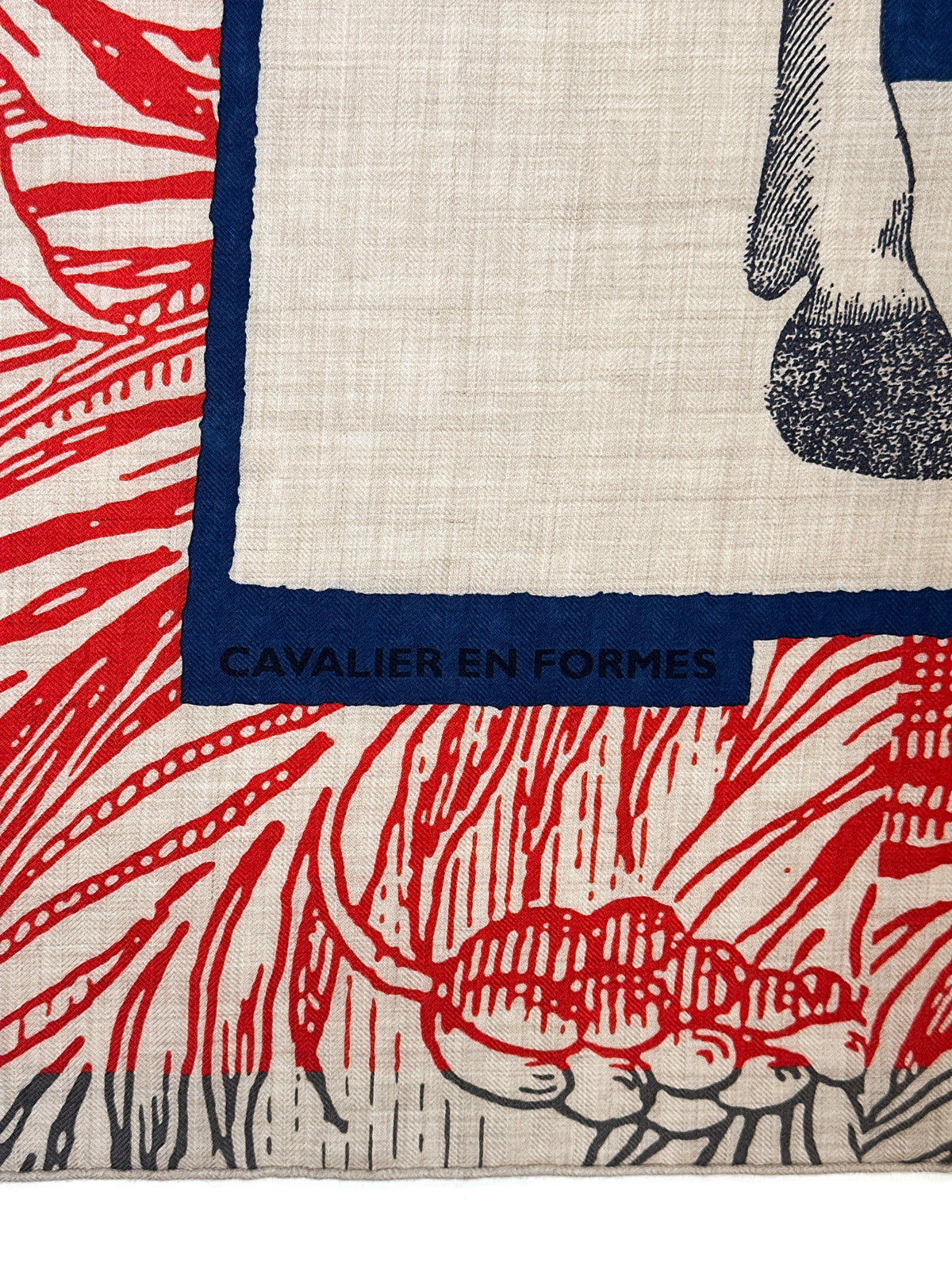 Hermès Cavalier en Formes Cashmere Silk 140