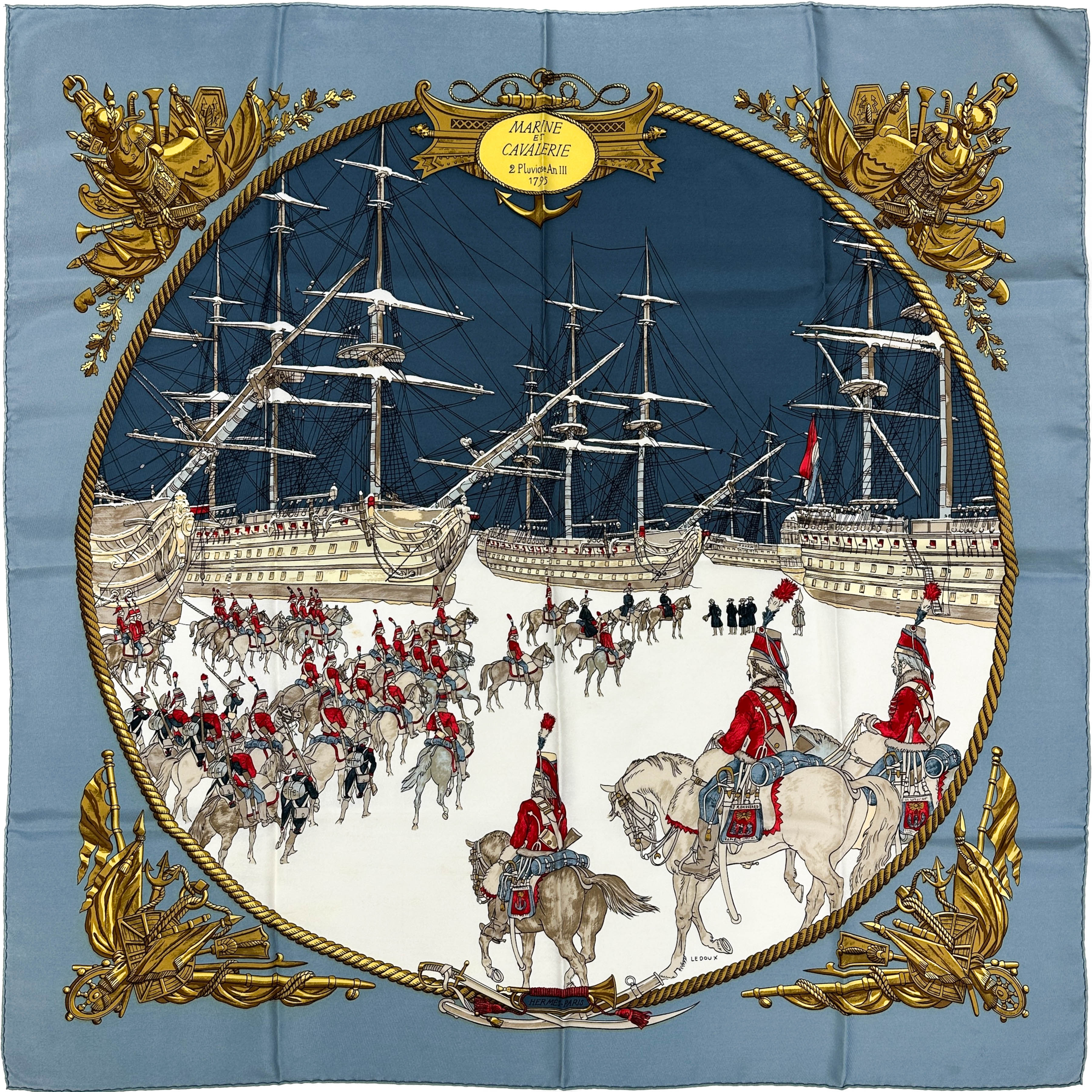 Hermès Marine et Cavalerie 90