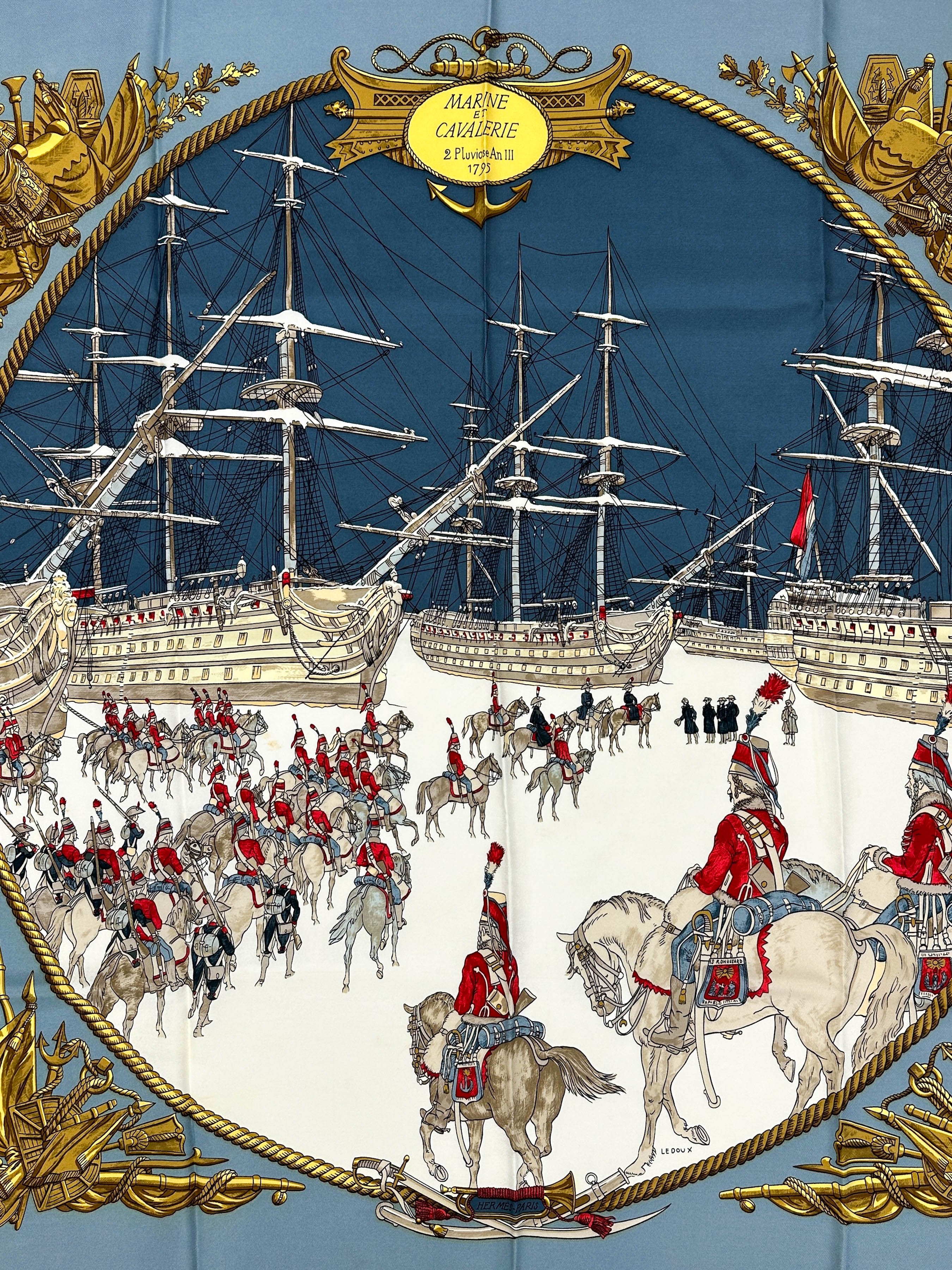 Hermès Marine et Cavalerie 90