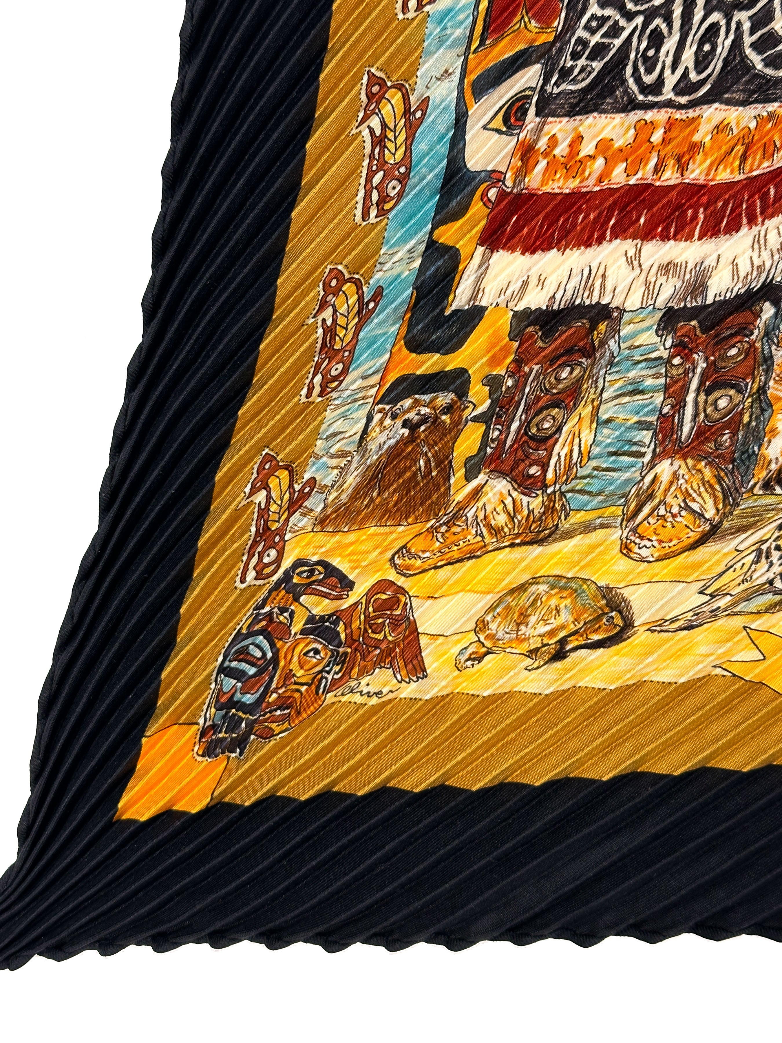 Hermès Tsitsika Plissé 90
